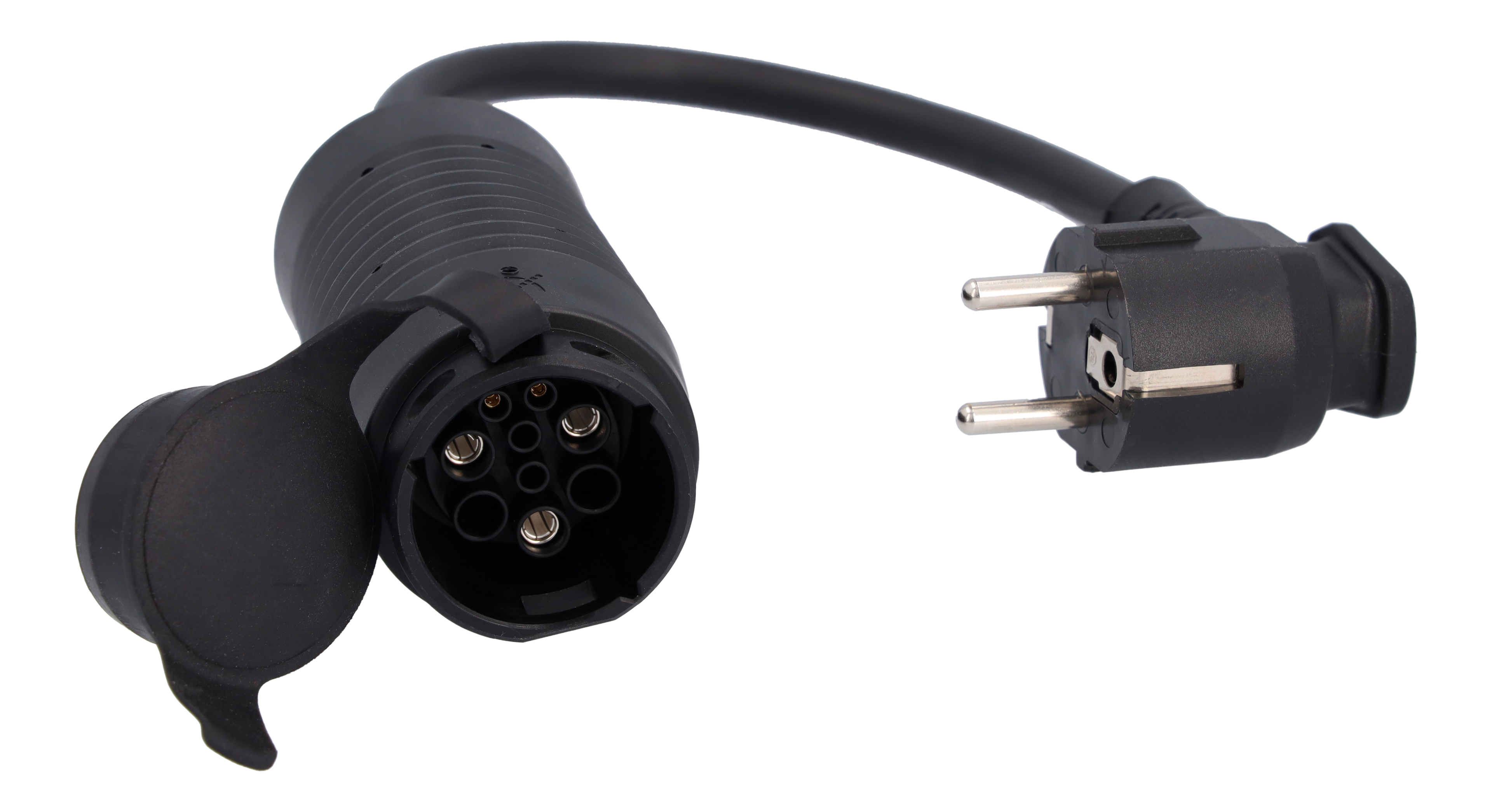 Flexibelt laddningssystem Pro, Adapter, Typ E/F (EU) - Plast, svart, Vänsterstyrda/högerstyrda bilar