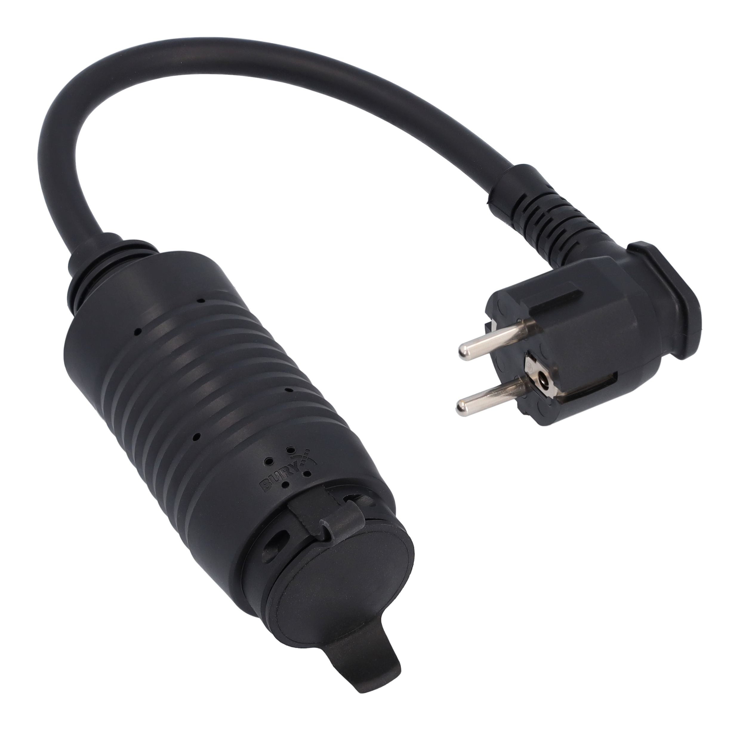 Flexibelt laddningssystem Pro, Adapter, Typ E/F (EU) - Plast, svart, Vänsterstyrda/högerstyrda bilar