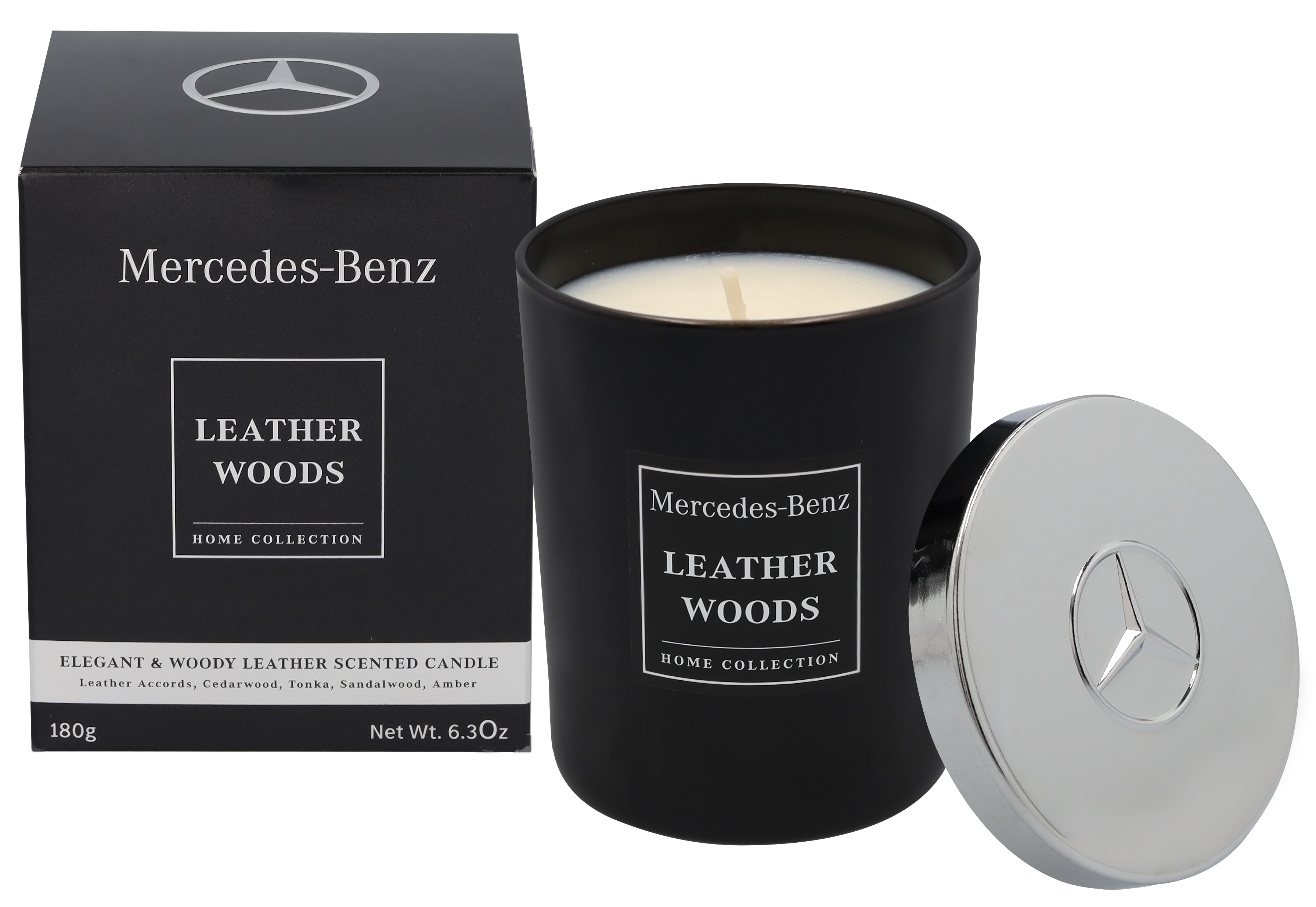 Doftljus, Leather Woods, 180 g - INCC