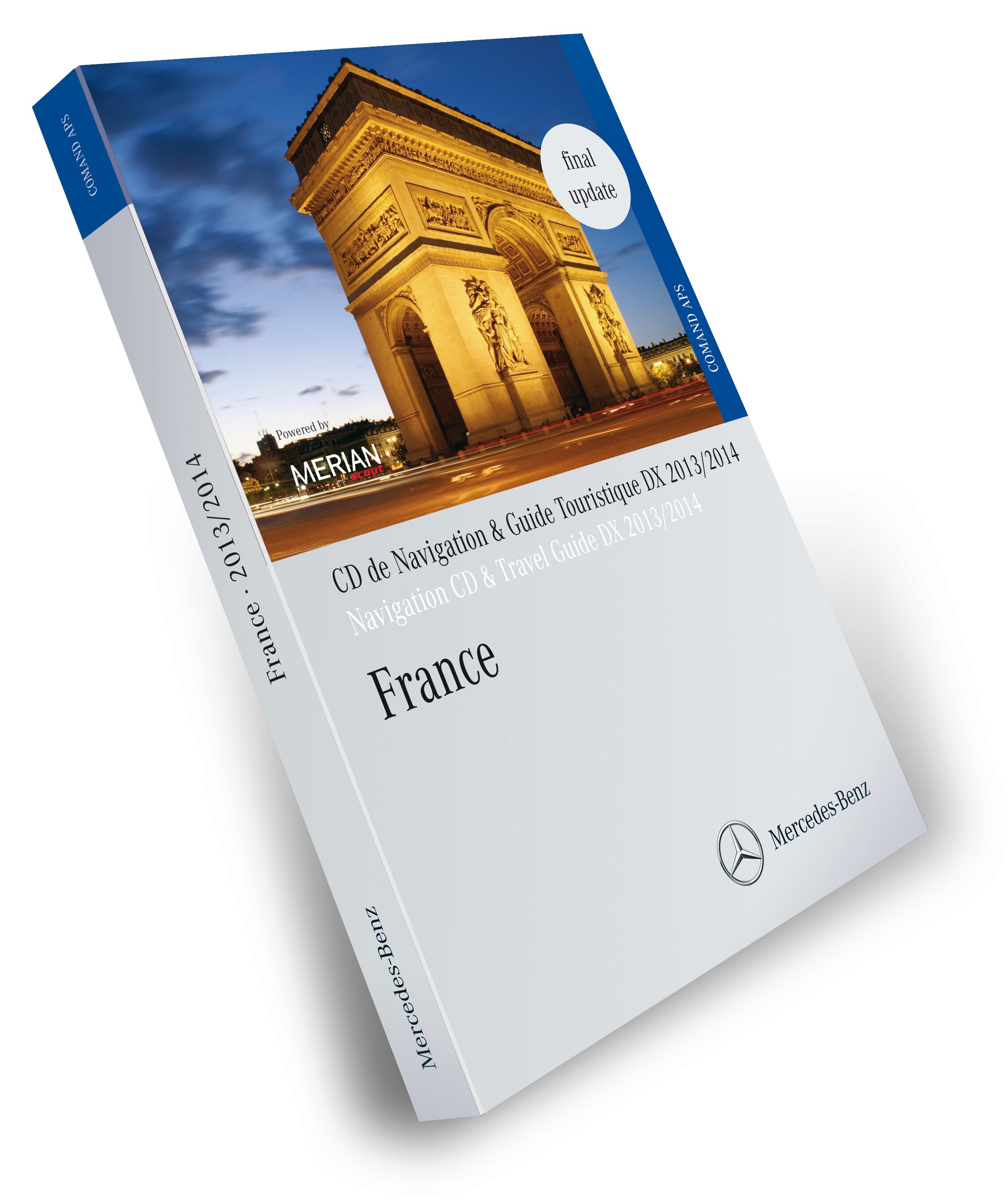 Navigations-cd, Frankrike, med MERIAN reseguide 2013/2014