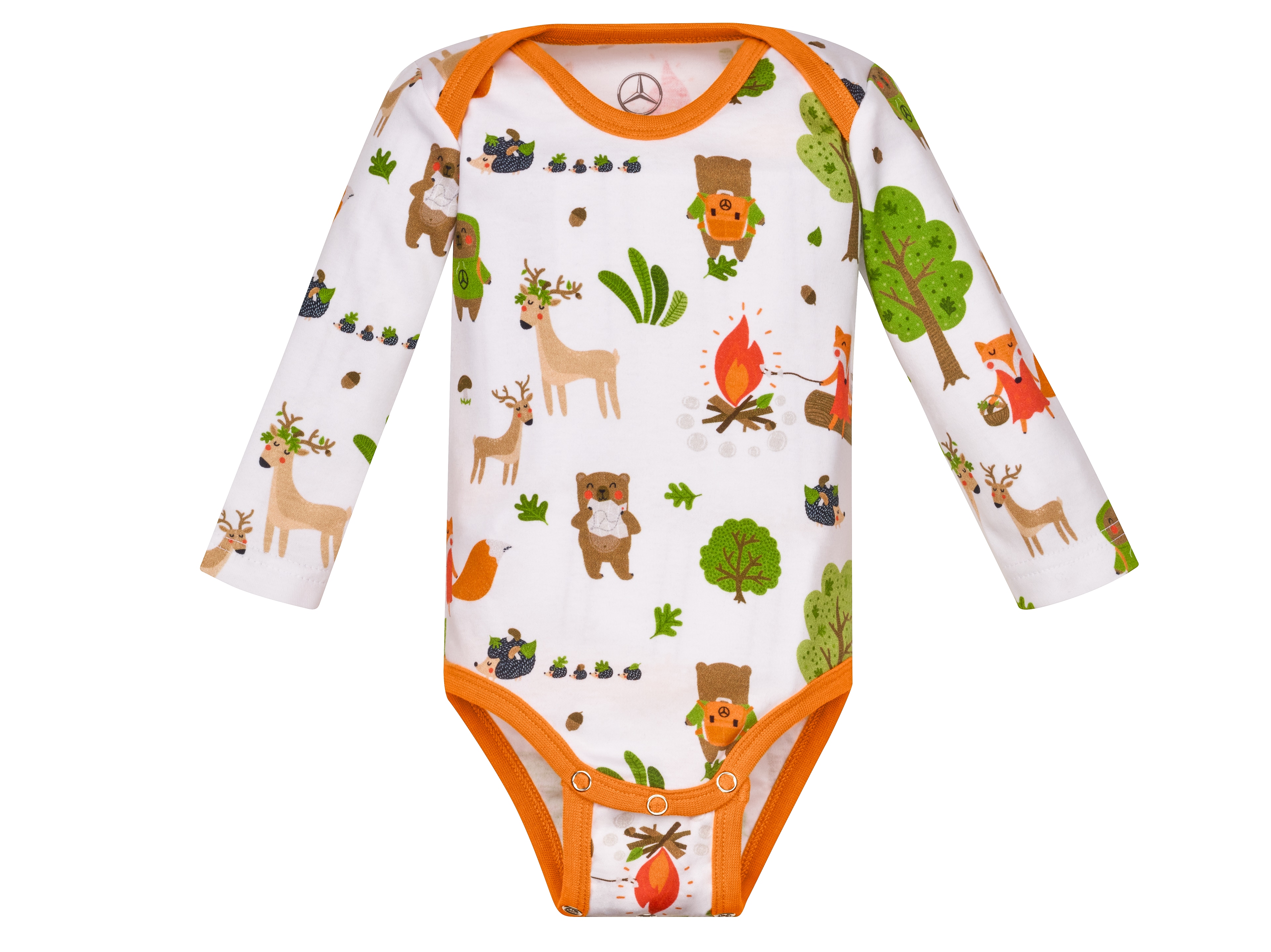 Babybody - vit / kulört, 80/86