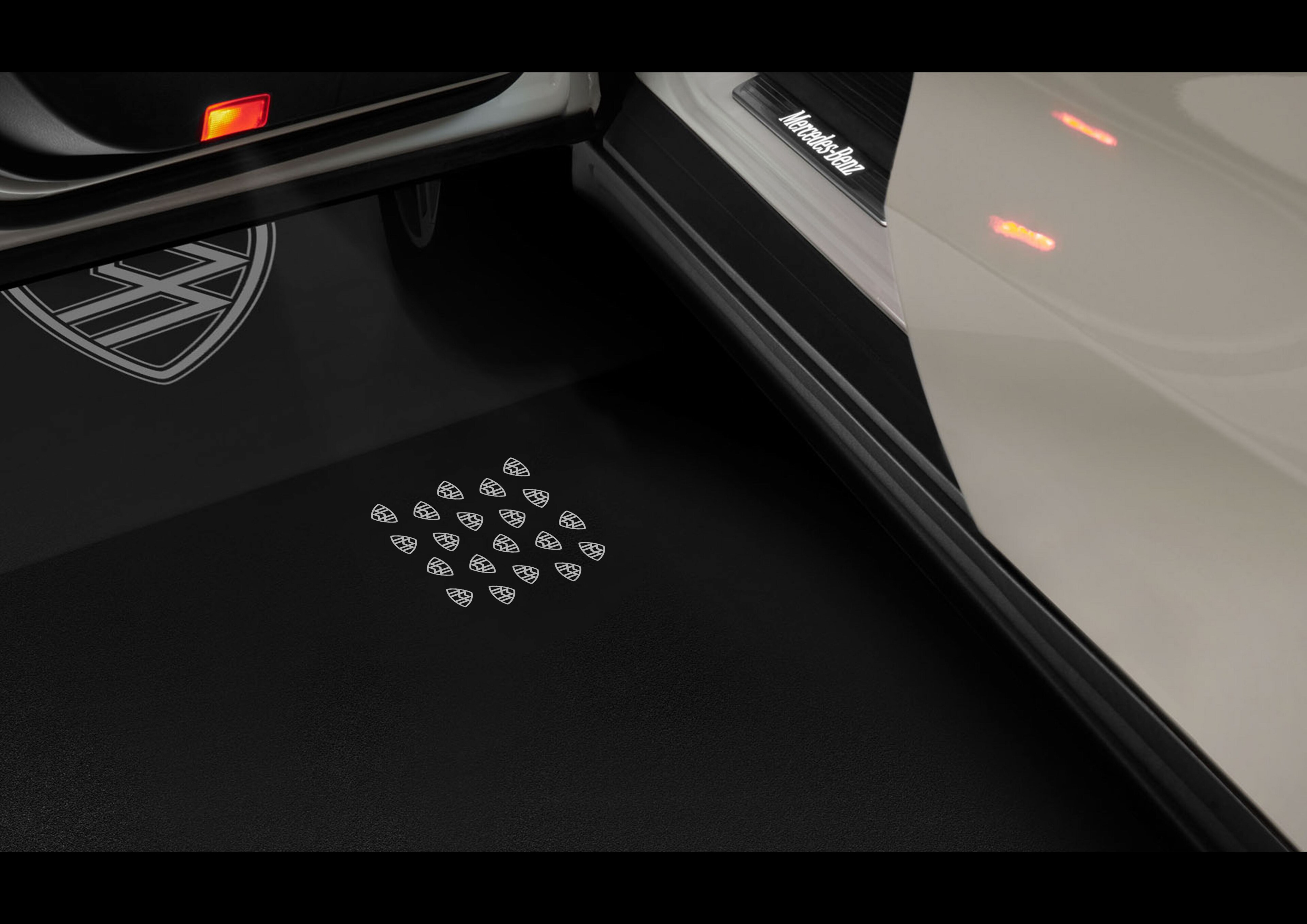 LCD-projektor, med animerat Mercedes-Maybach Pattern - 1 set