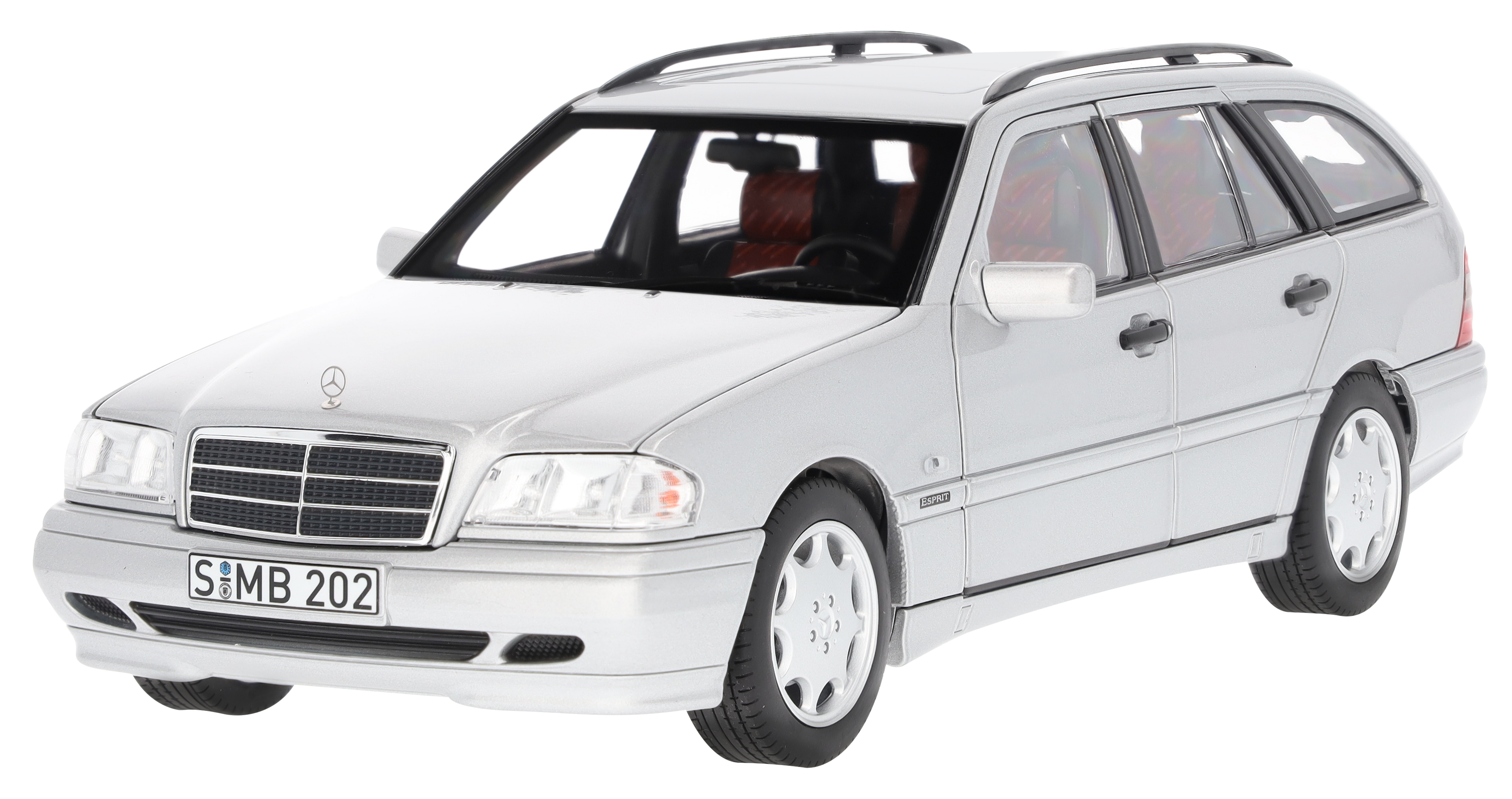 C 200 Kombi S 202 (1997–2001) - briljantsilver, Norev, 1:18