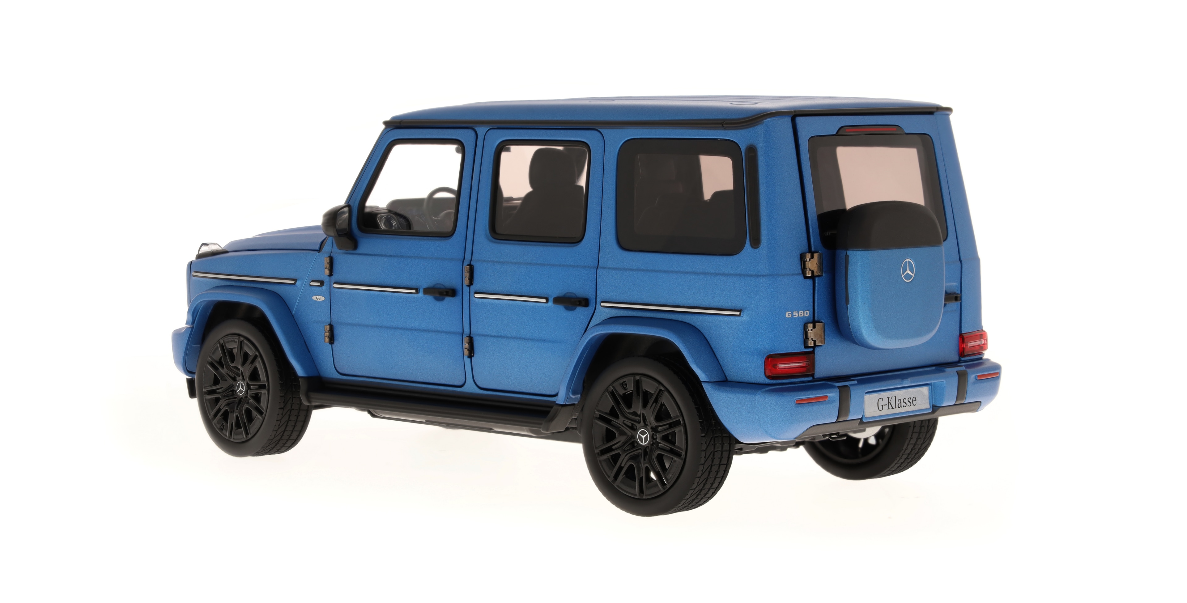 G 580 med EQ-teknik, Terrängbil, AMG Line, N465 - MANUFAKTUR söderhavsblå magno, Norev, 1:18