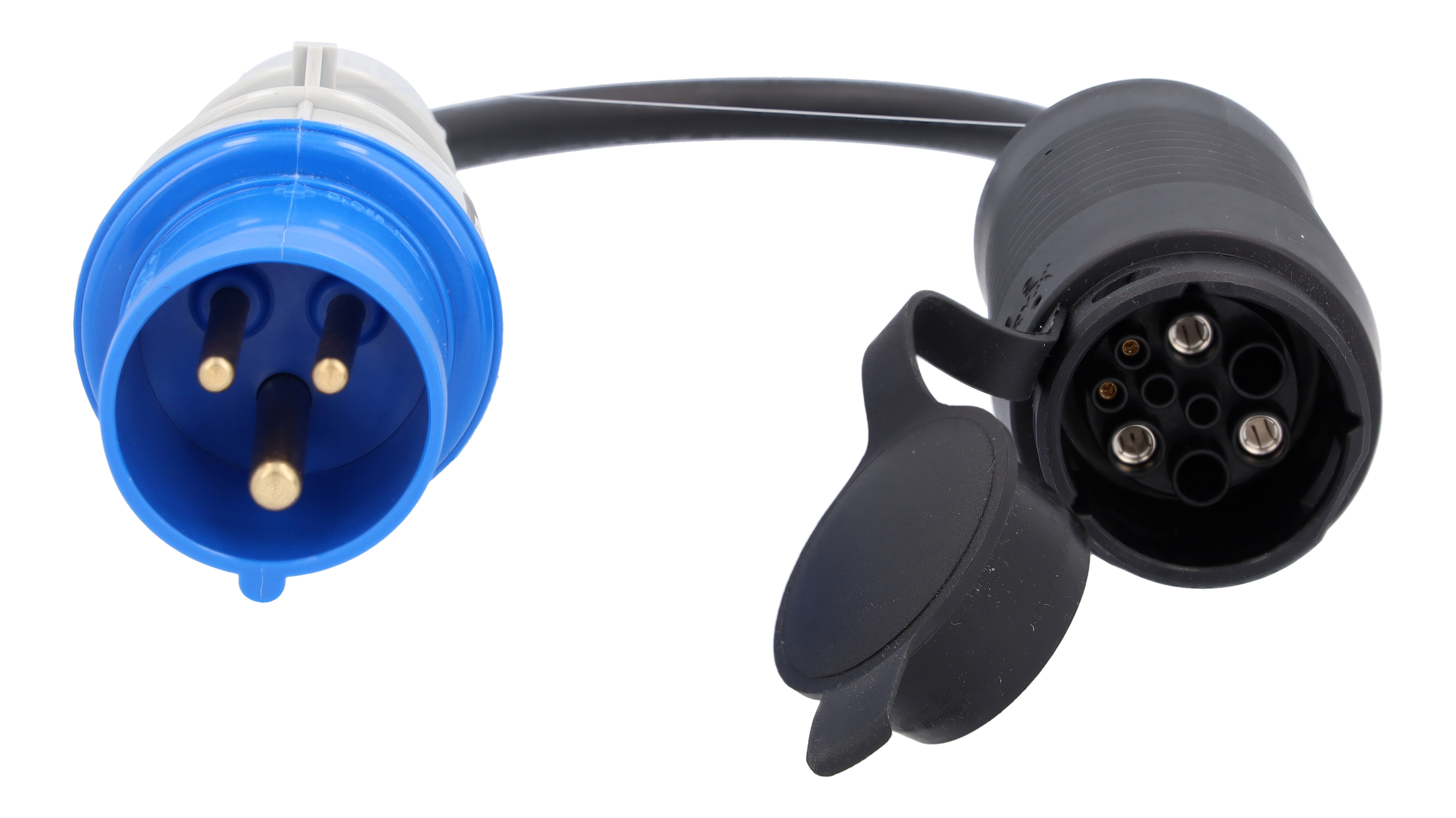 Flexibelt laddningssystem Pro, Adapter, CEE 16/1-fas - Plast, svart, Vänsterstyrda/högerstyrda bilar