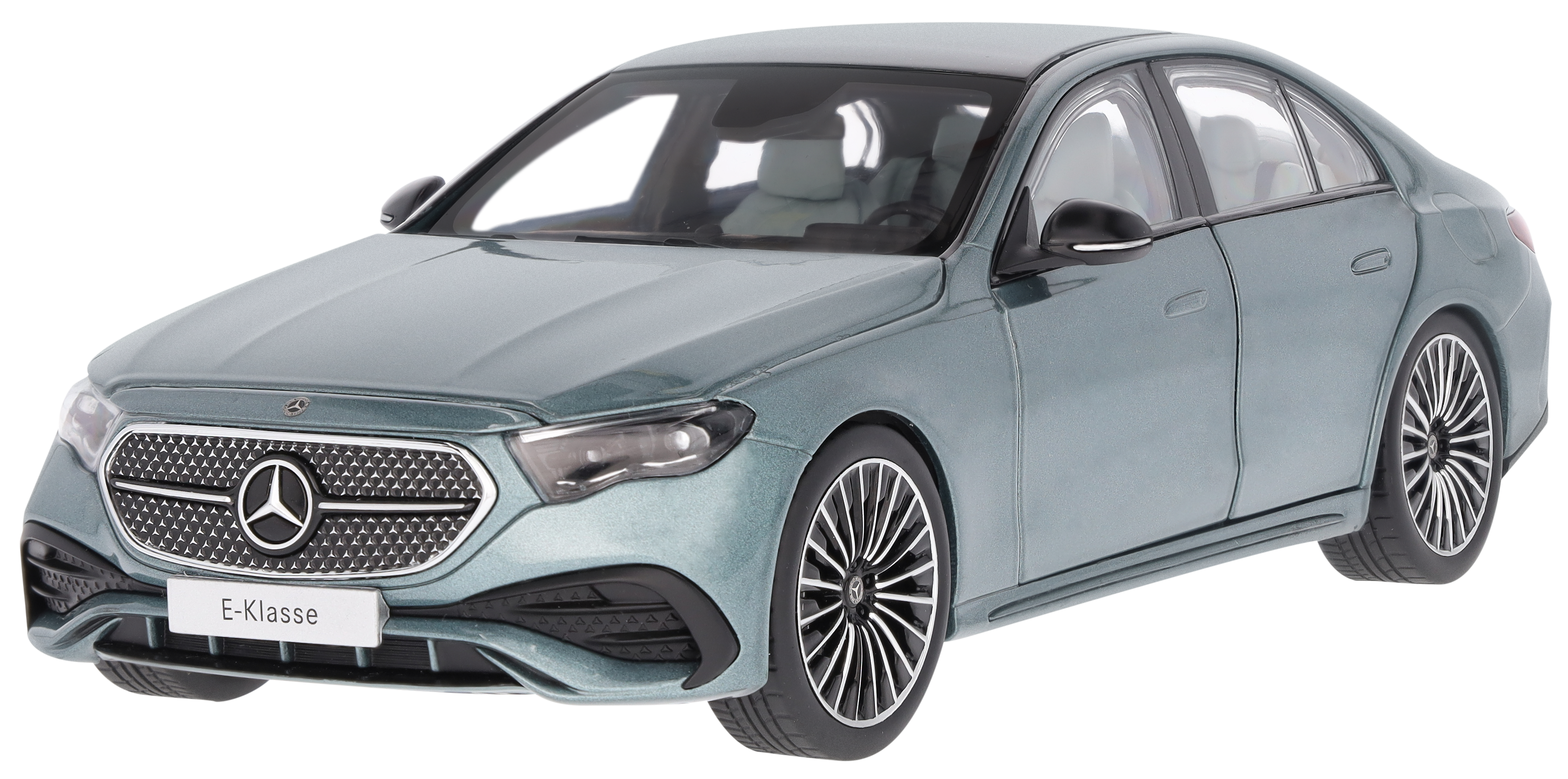 E-Klass, Sedan, AMG Line, W214 - grönsilver, iScale, 1:18