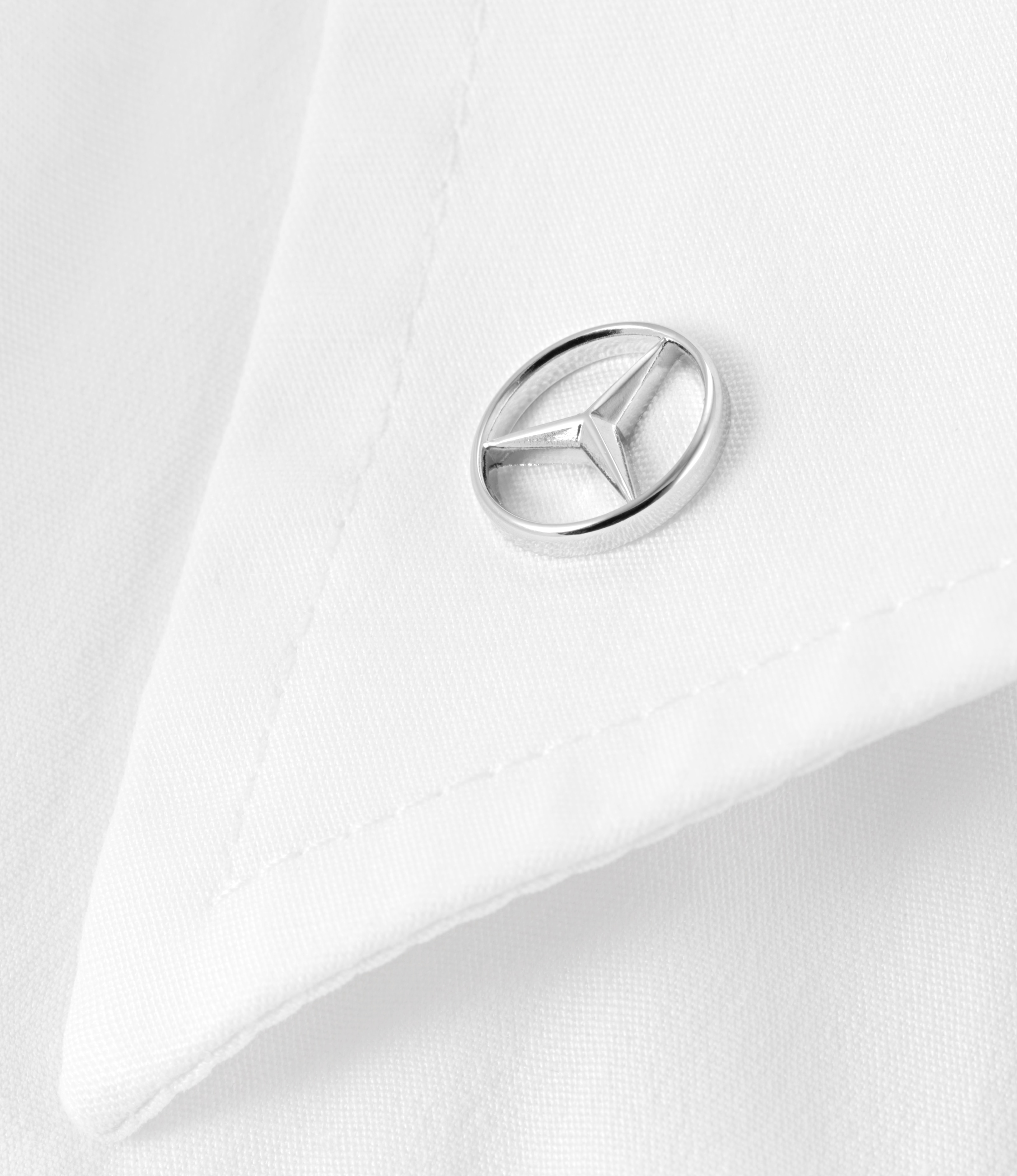 PIN, Mercedes-stjärna - silverfärg, Rostfritt stål, polerad