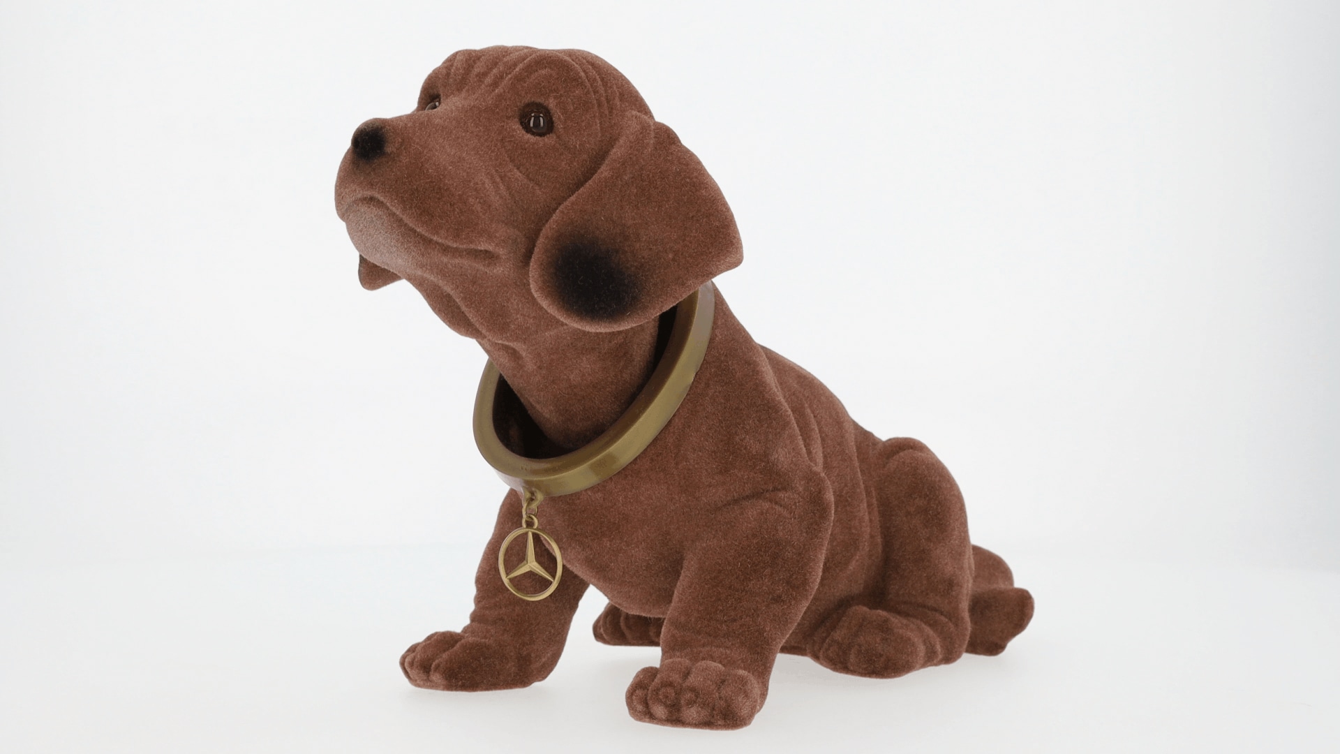 Nickehund - brun, Plast