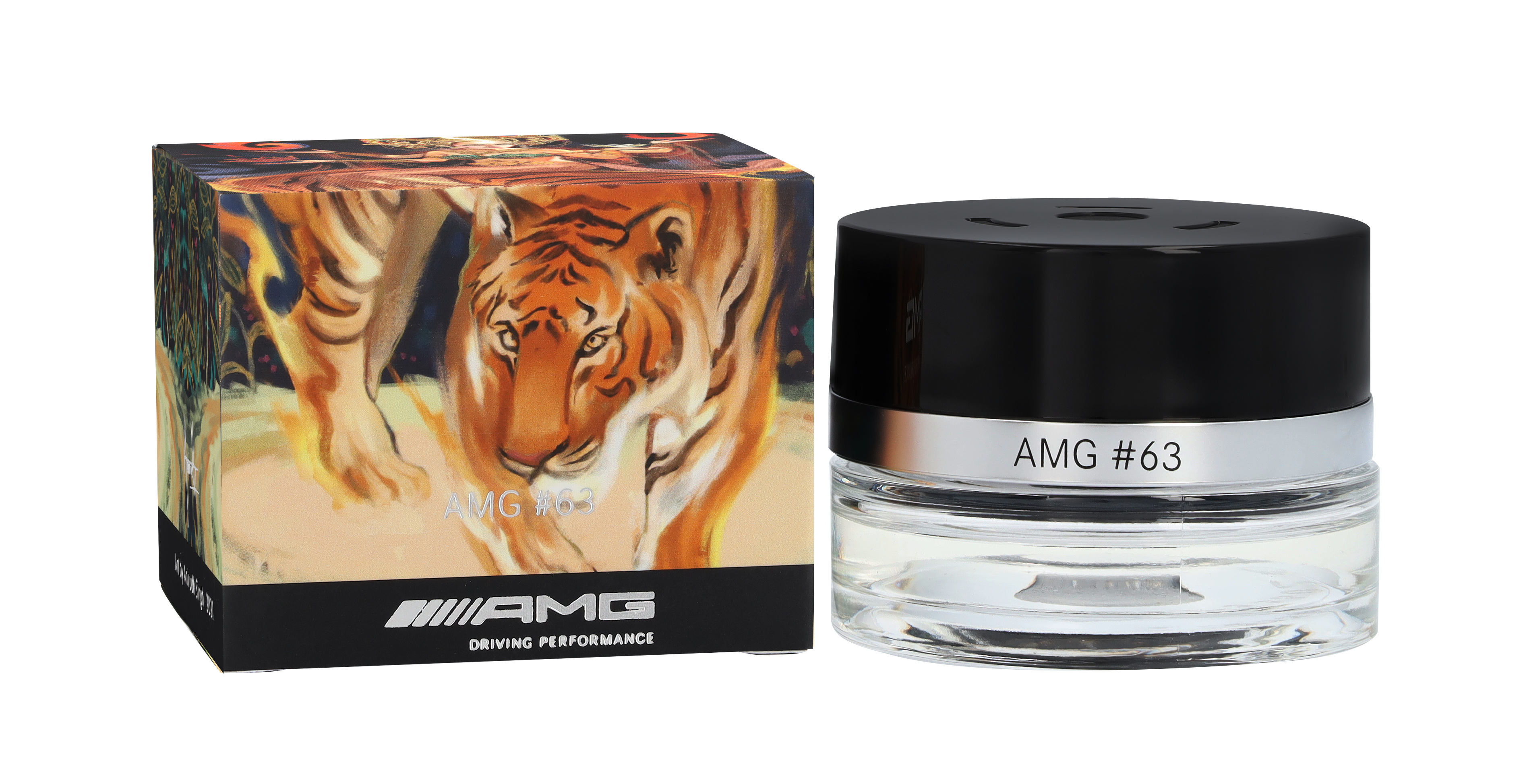 Parfymflaska, AMG #63 - transparent / svart, Glas, 15 ml