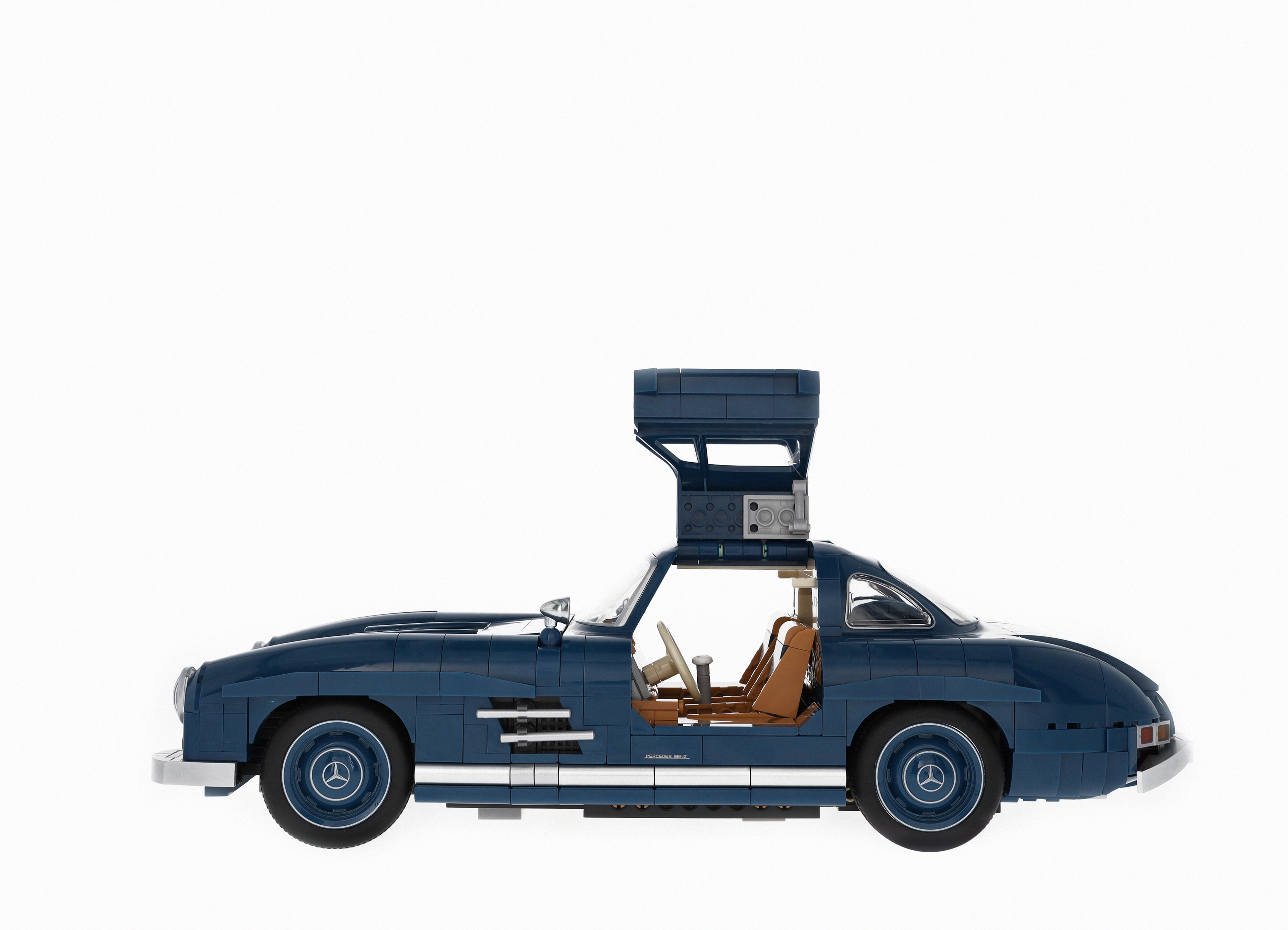 300 SL W 198 (1954–1957), Klämkomponentmodell - blå, Mattel, 1:12