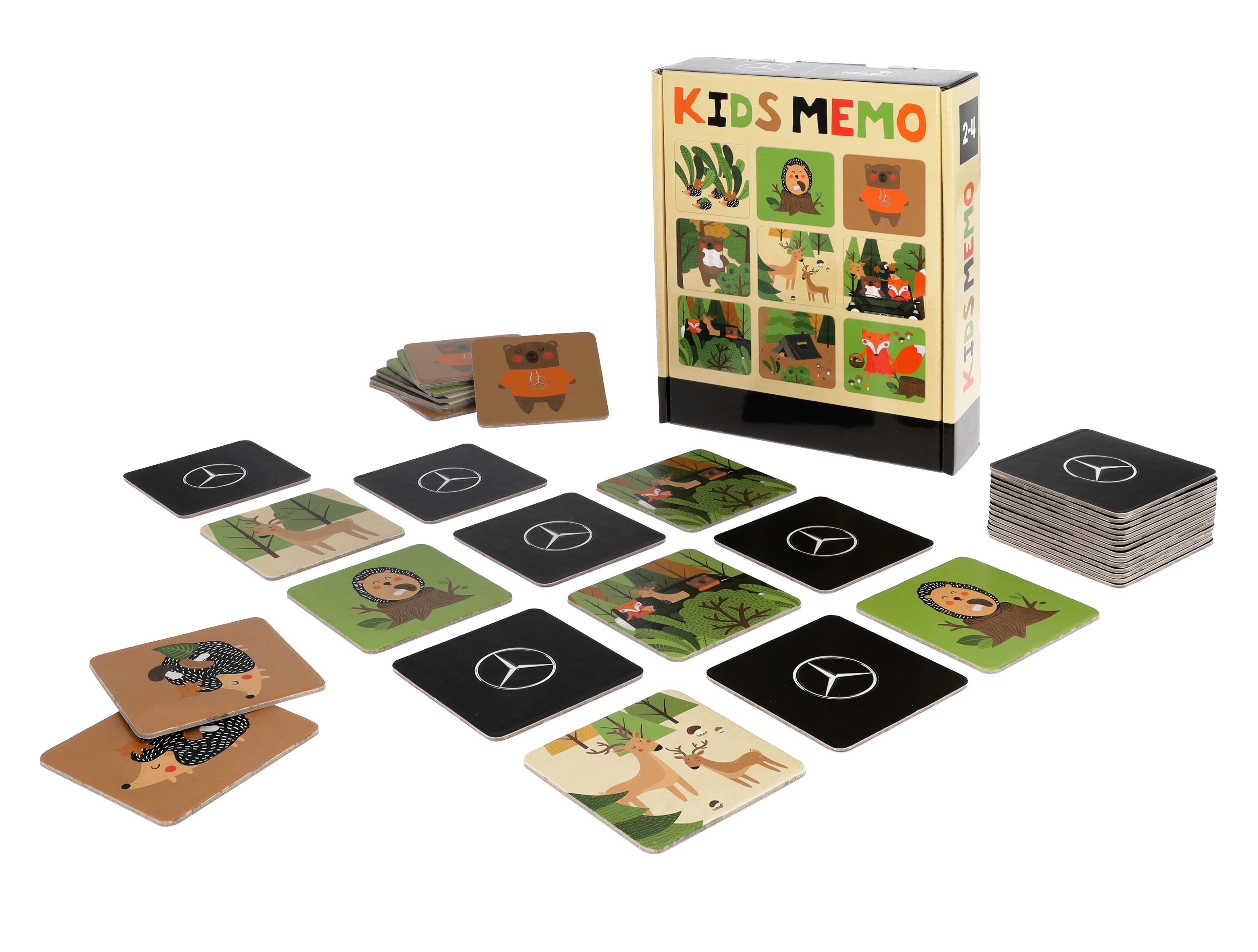 Kids memory, Skog - kulört, Papper, Headu