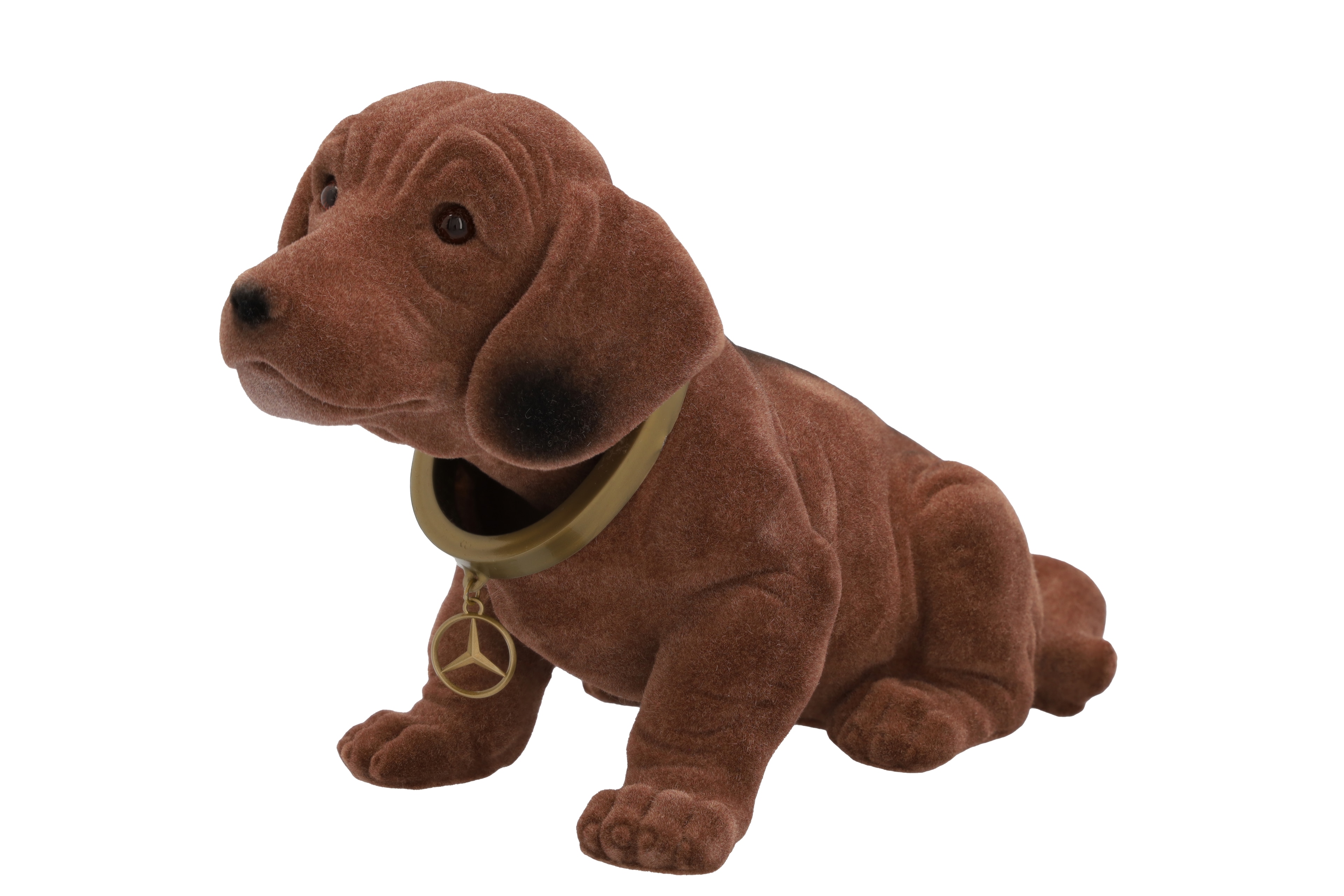 Nickehund - brun, Plast