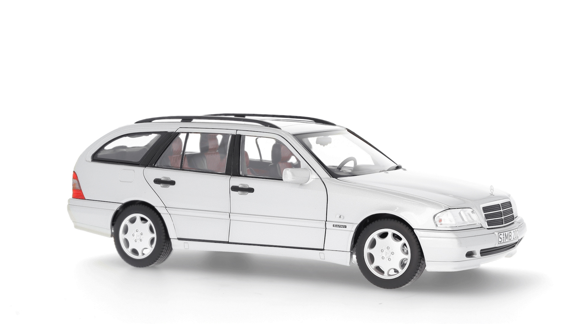 C 200 Kombi S 202 (1997–2001) - briljantsilver, Norev, 1:18