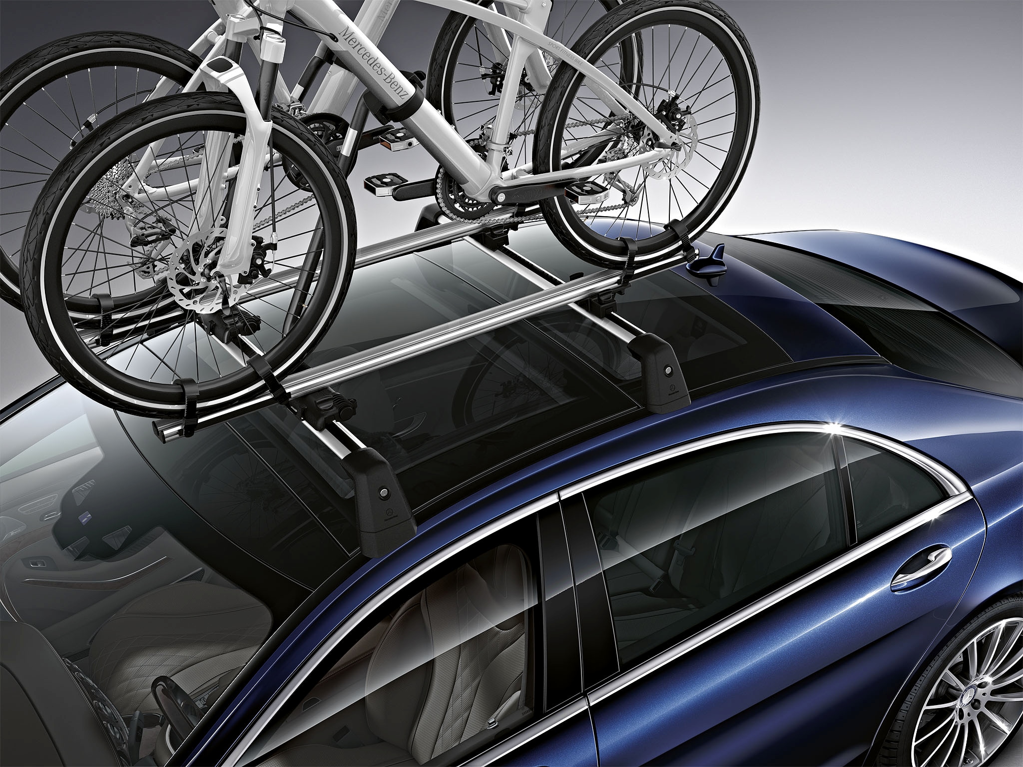 Cykelhållare - Aluminium / Plast, silverfärg / svart