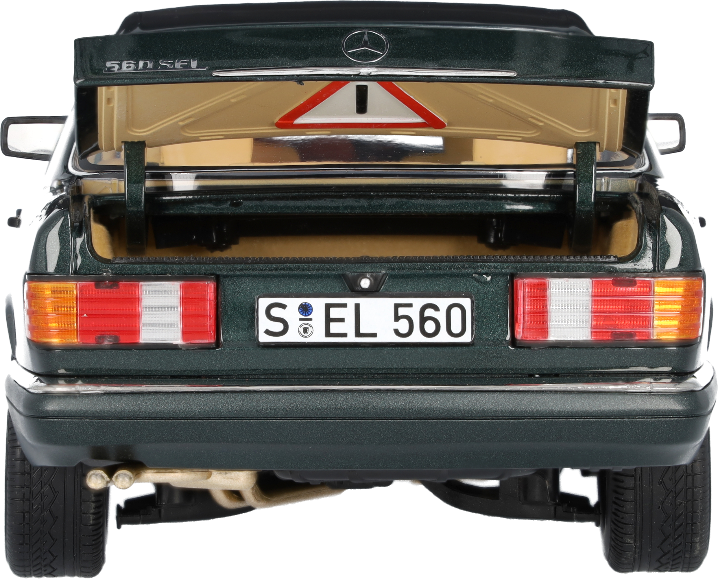 560 SEL V 126 (1985–1991) - malakitgrön, Norev, 1:18