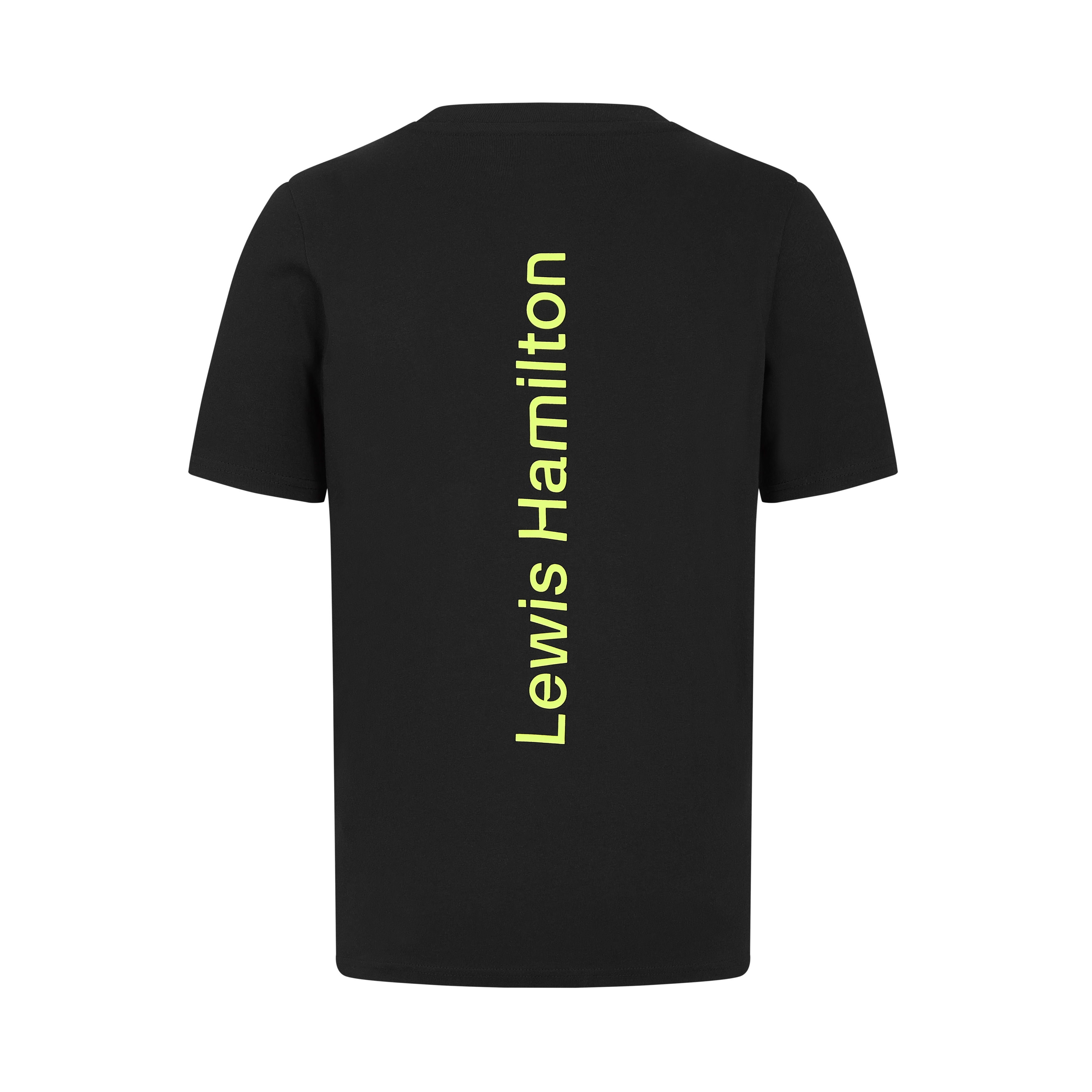 T-shirt unisex, Hamilton, Mercedes-AMG F1 - svart / gul, M
