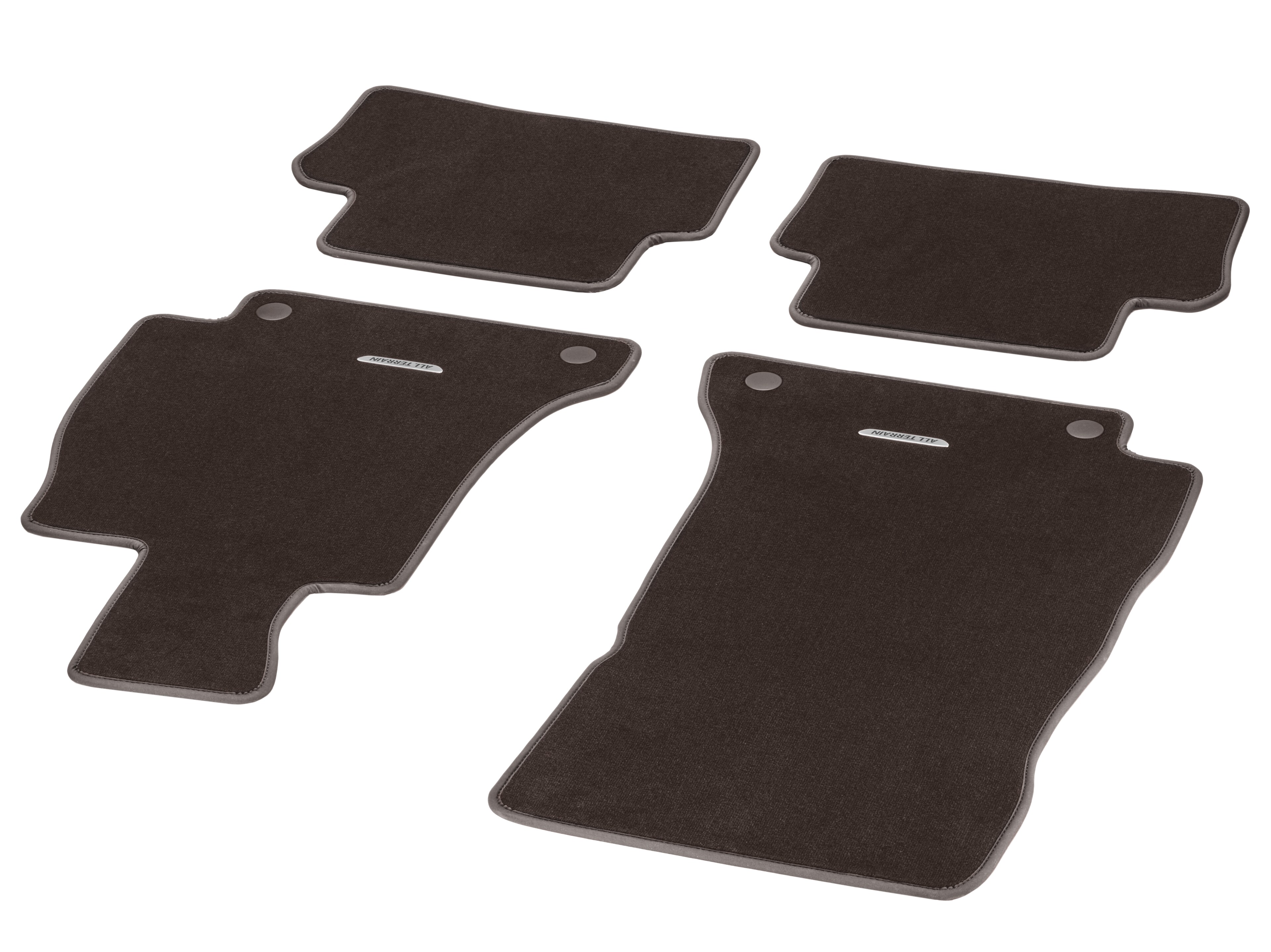 Bilmattor CLASSIC, Set, 4-delat, All-Terrain - Högerstyrda bilar, espressobrunt