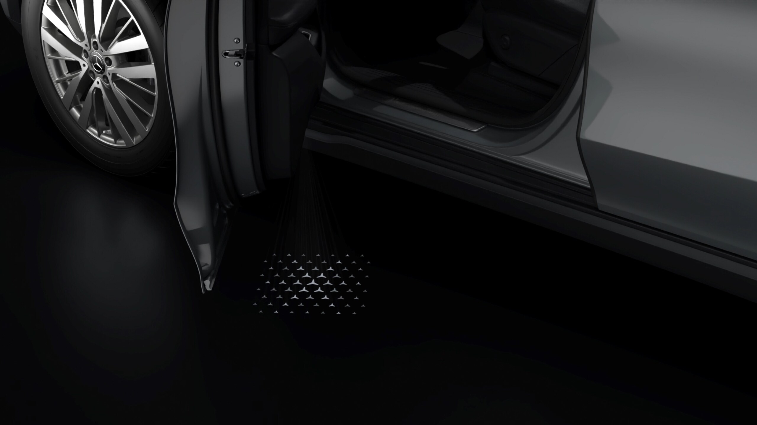 LCD-projektor, med animerat Mercedes-Benz Pattern - 1 set