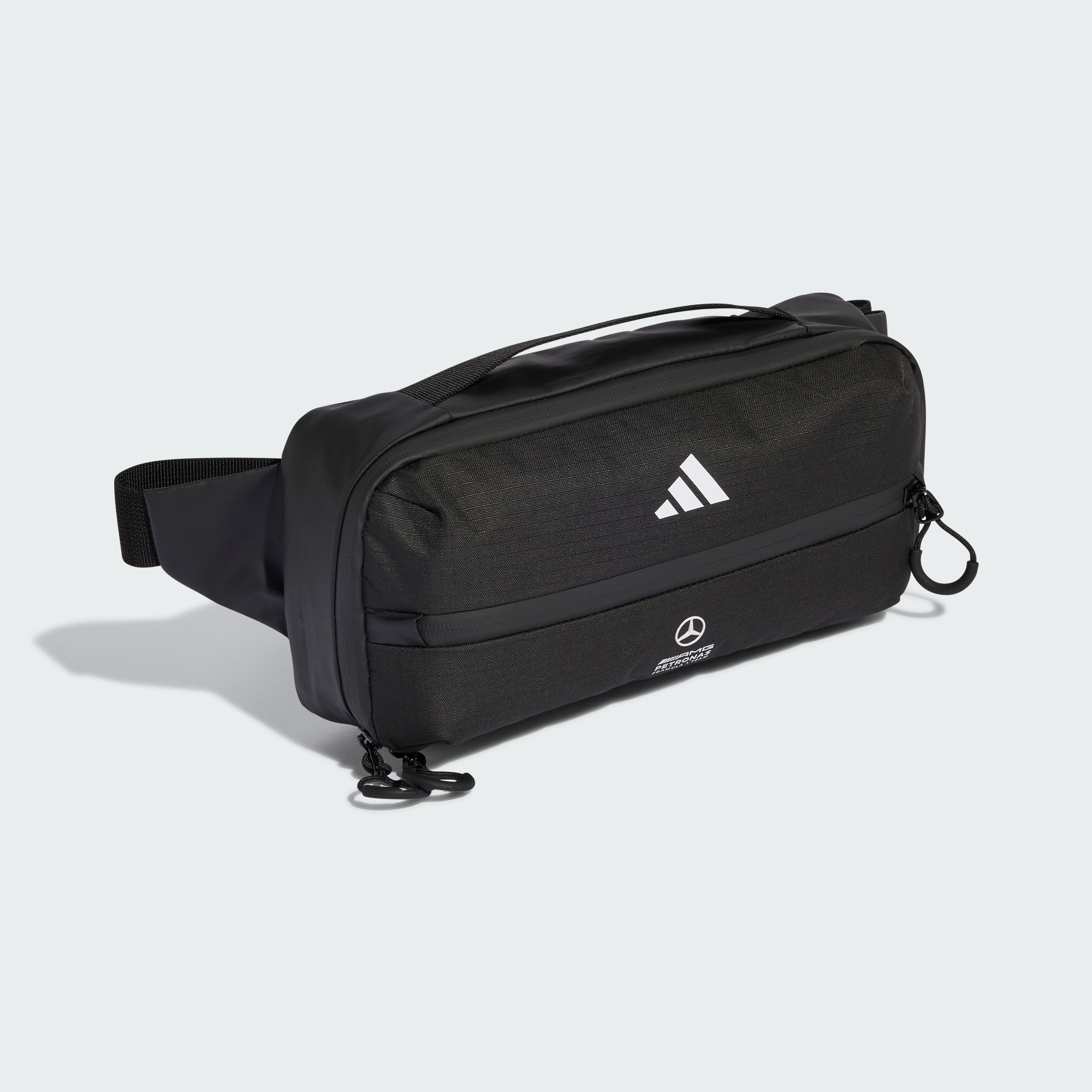 Magväska, Mercedes-AMG F1 - svart, Polyester (återvunnen), adidas
