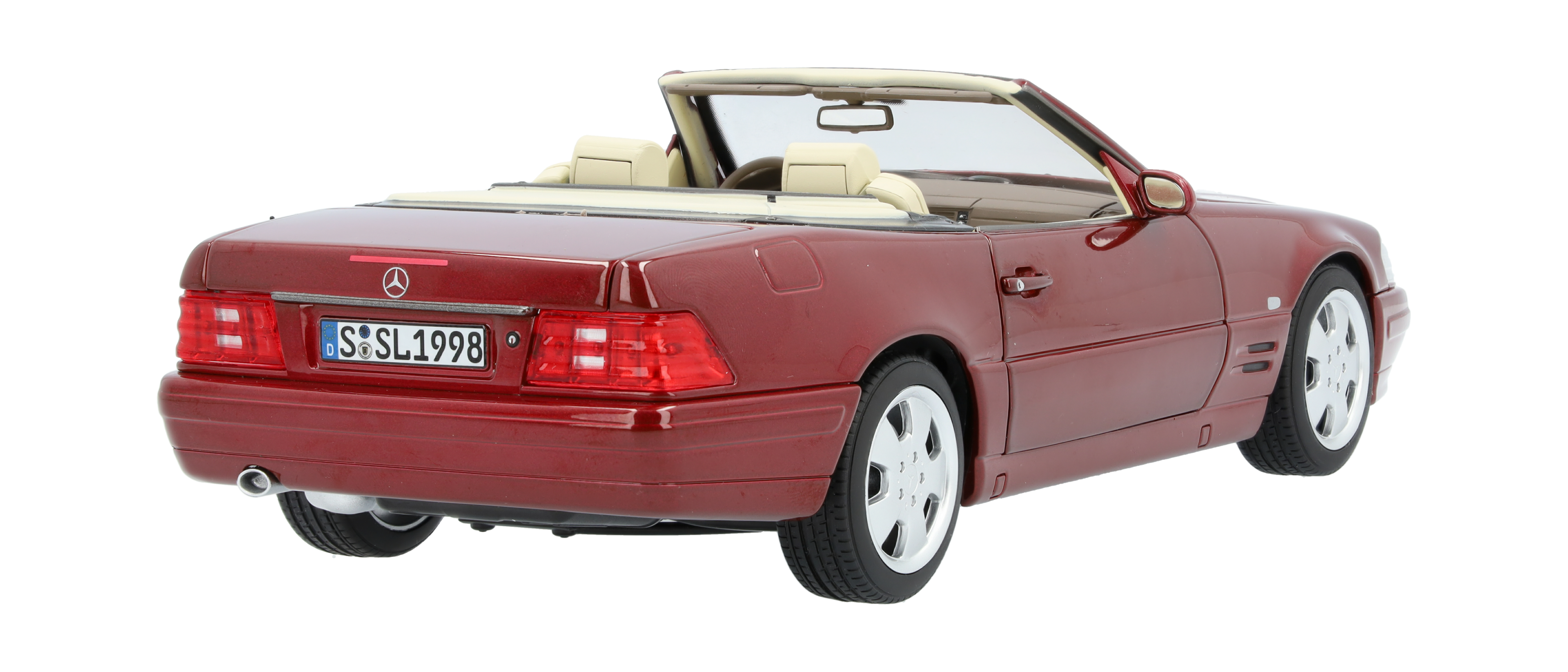 SL 500 R129 (1998–2001) - bärnstensröd, Norev, 1:18