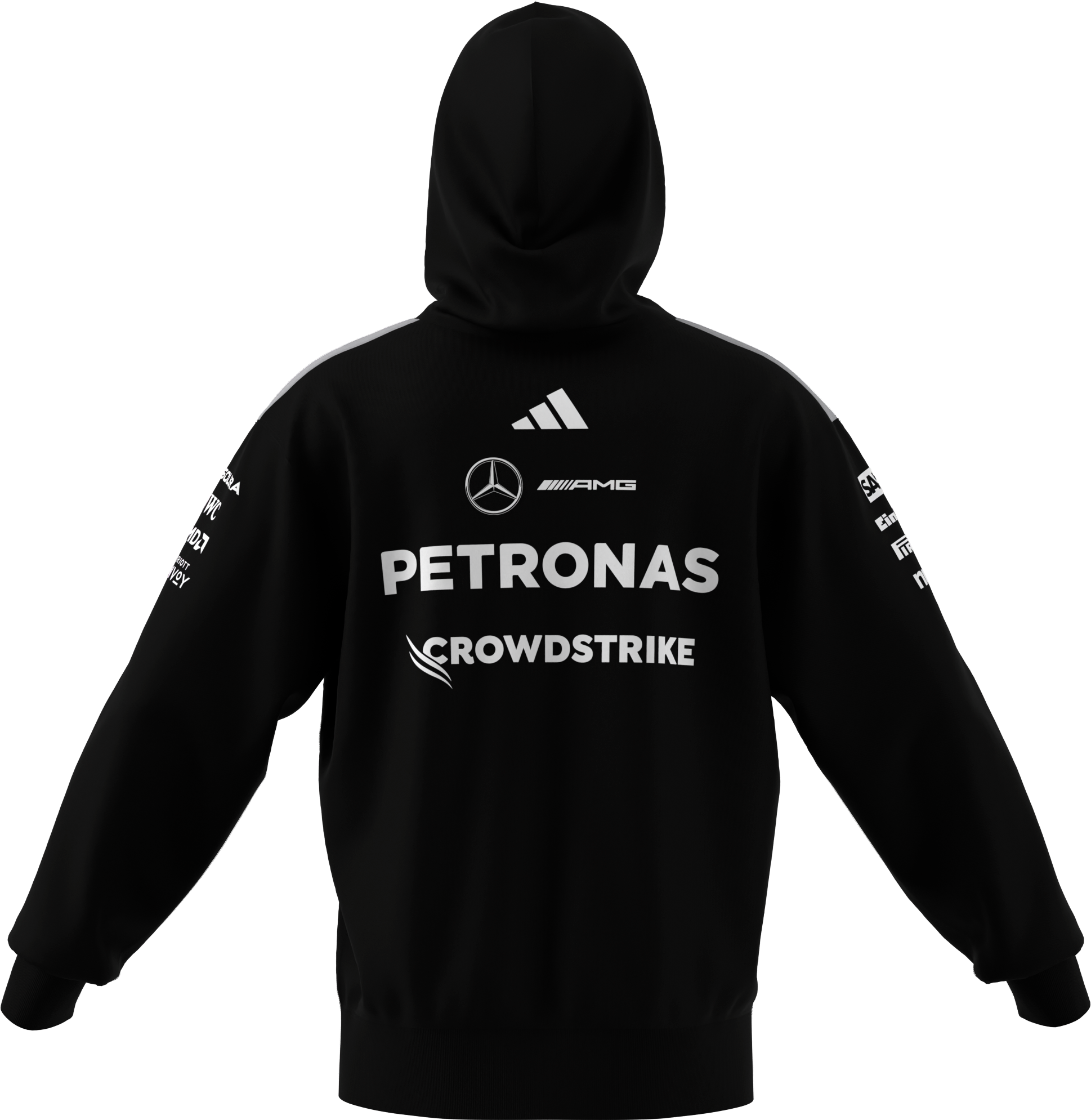 Sweathoody herrar, Förare, Mercedes-AMG F1 - svart, M