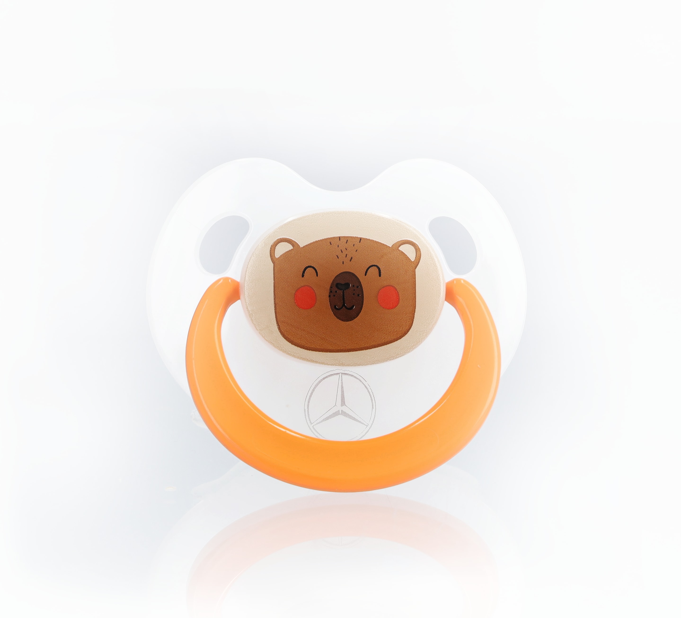 Napp, Skog - vit genomskinlig / orange, Plast / Silikon, BABY-NOVA
