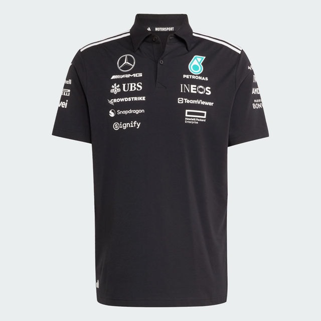 Pikétröja, herr, Team, Mercedes-AMG F1 - svart, S