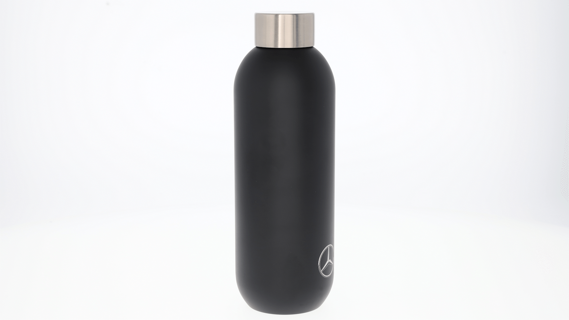 Isolerad dryckesflaska - svart, Rostfritt stål / Polypropylen / Silikon, Stelton, 600 ml