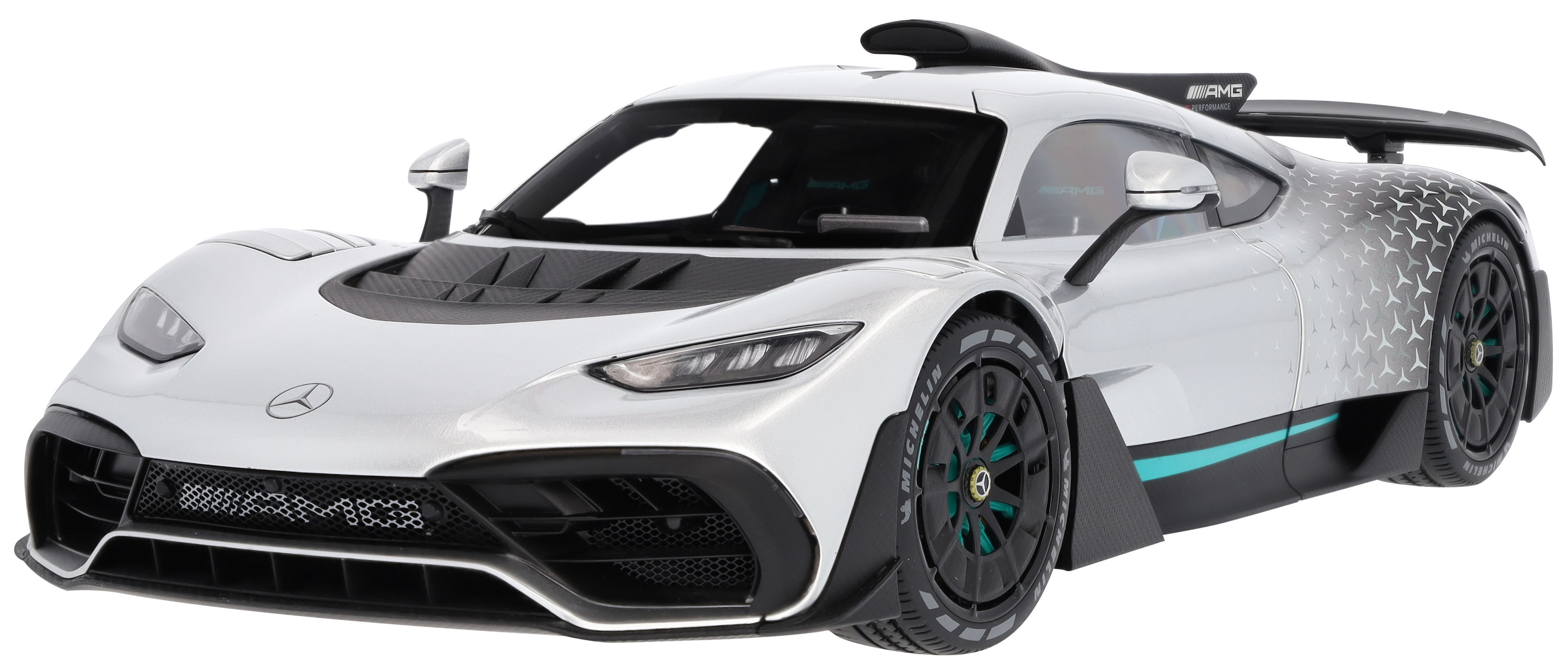 Mercedes-AMG ONE, C298 - silverfärg, NZG, 1:12