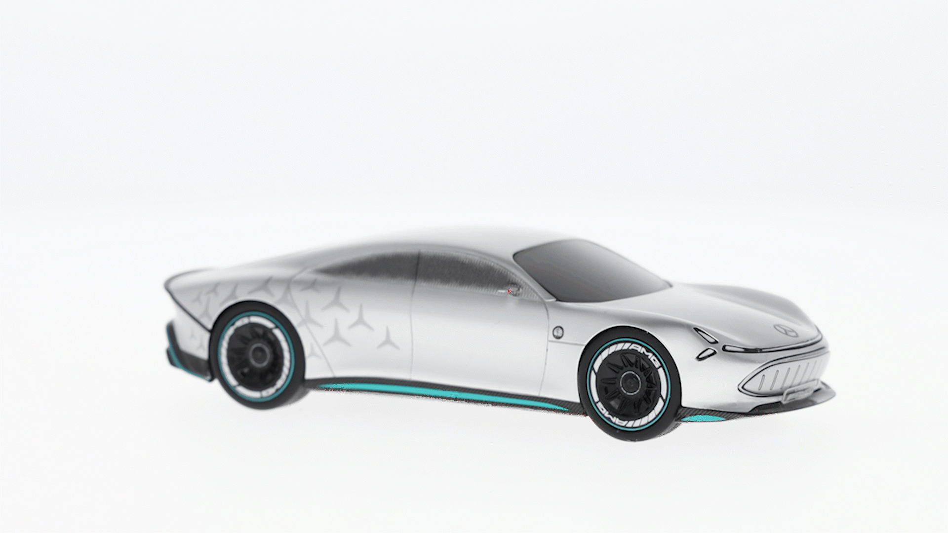 Vision AMG, Visningsbil - silver alubeam, AutoCult, 1:43