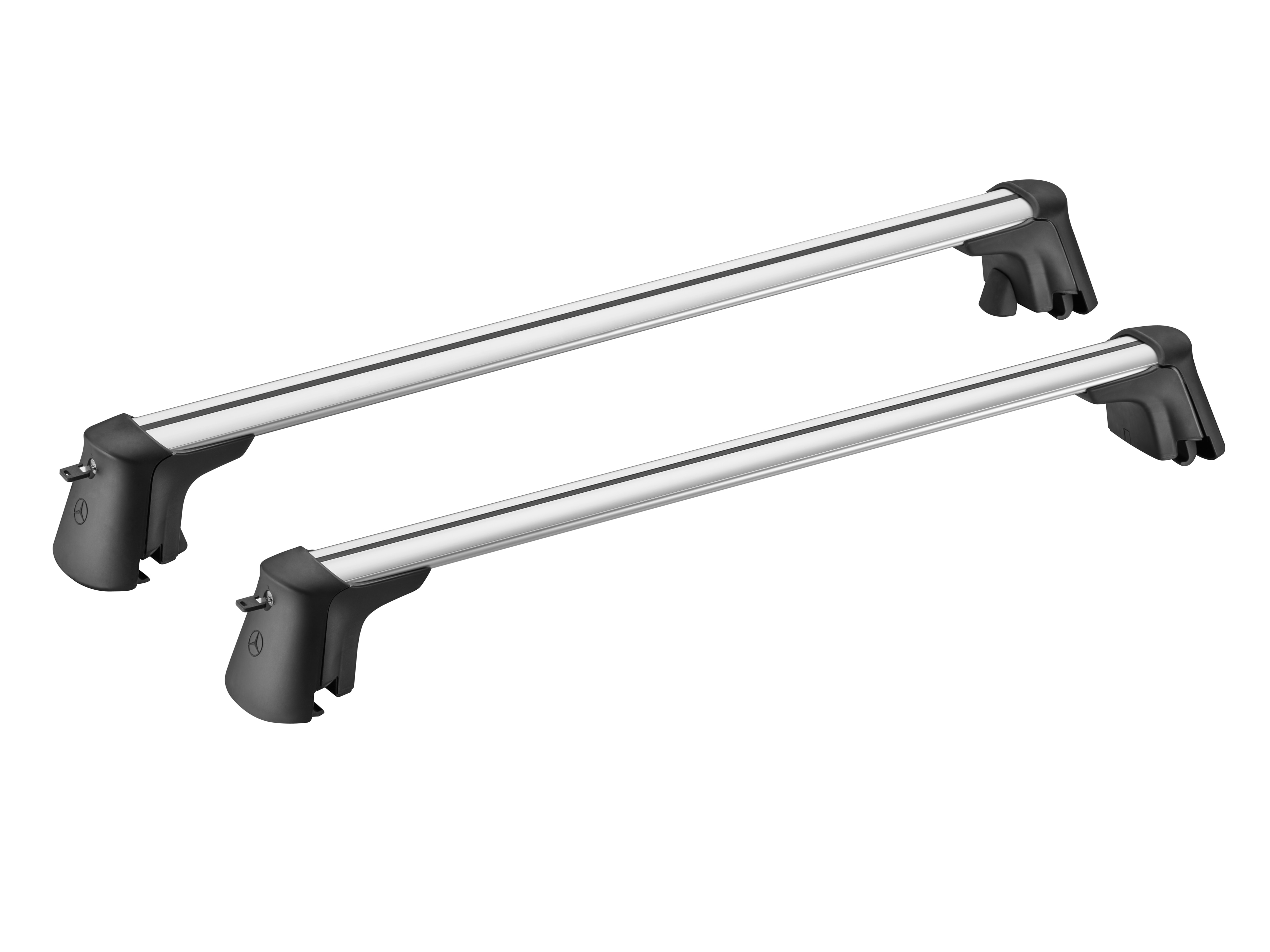 Relinghållare - Aluminium / Plast, silverfärg / svart