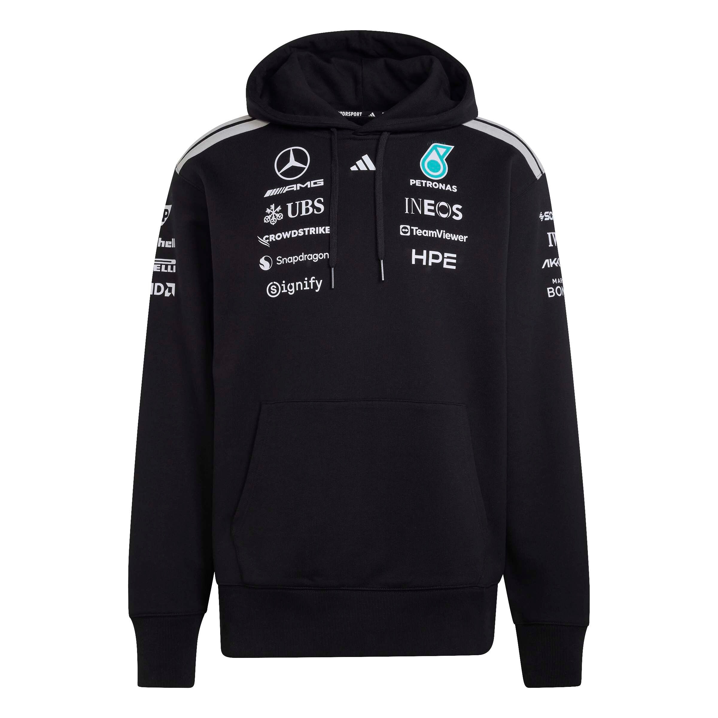 Sweathoody herrar, Förare, Mercedes-AMG F1 - svart, M