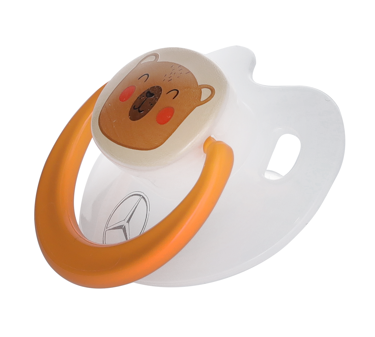 Napp, Skog - vit genomskinlig / orange, Plast / Silikon, BABY-NOVA