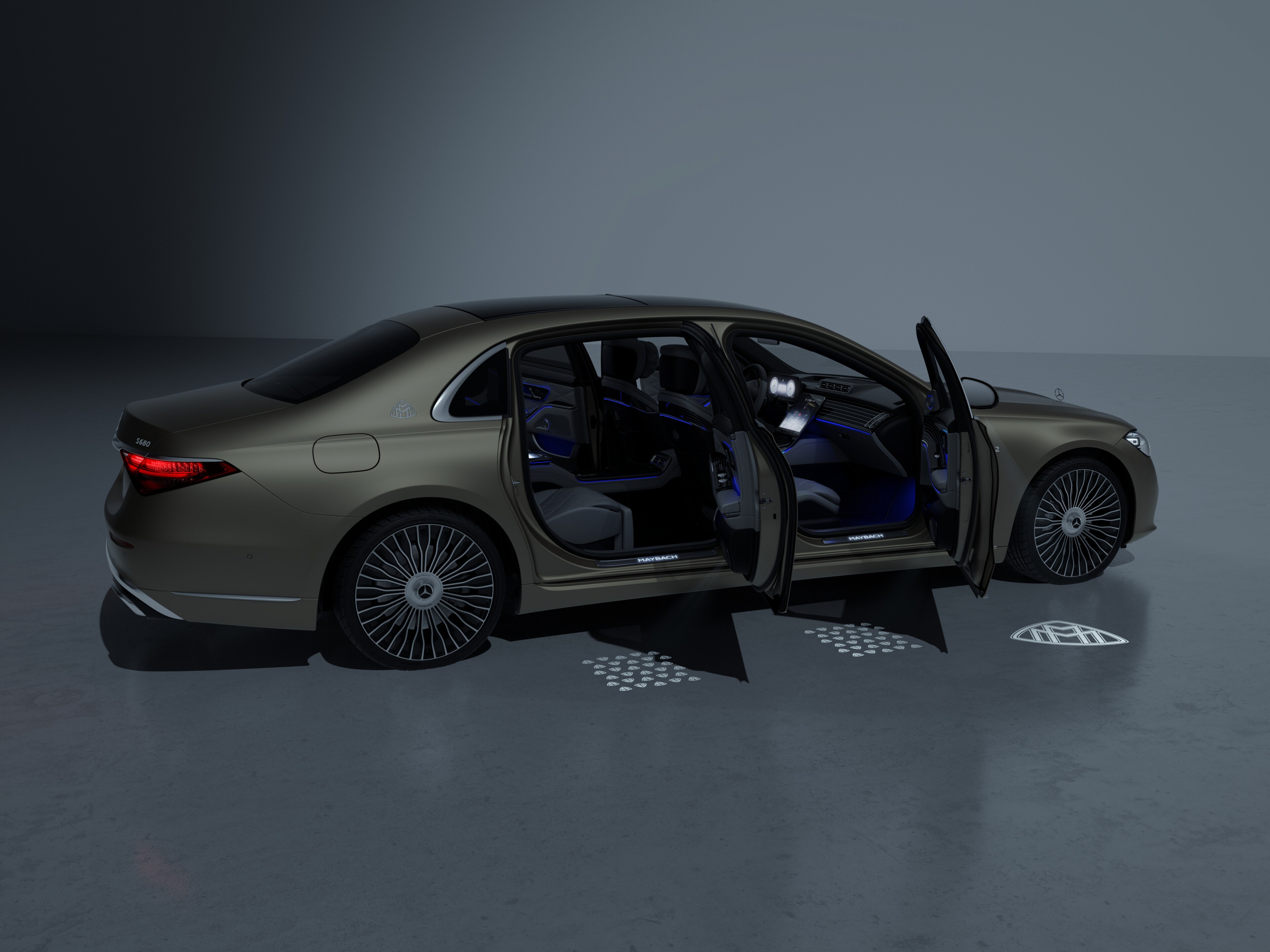 LCD-projektor, med animerat Mercedes-Maybach Pattern - 1 set