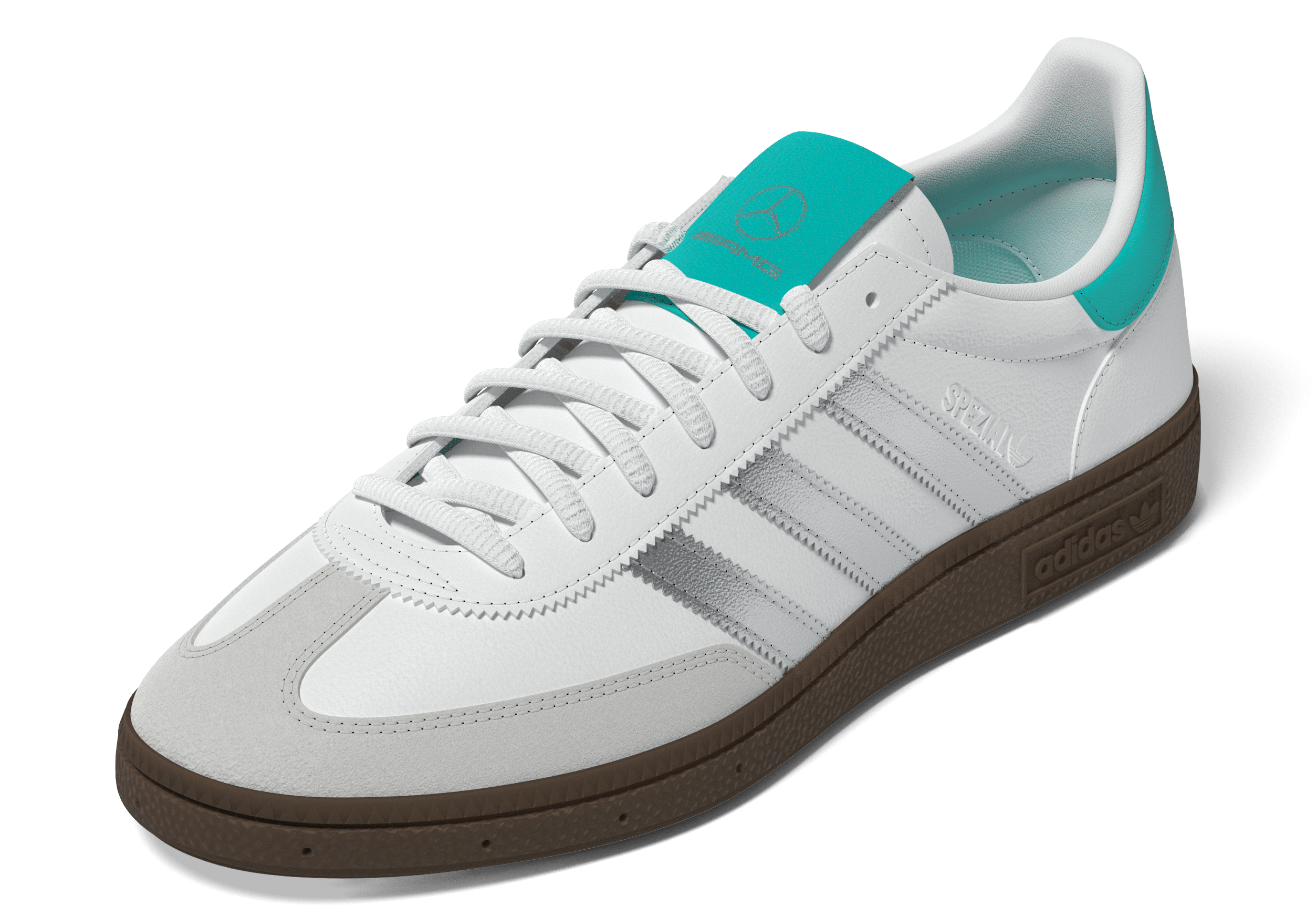 Sneakers, Handball Spezial, Mercedes-AMG F1 - vit / silverfärg, 9, adidas
