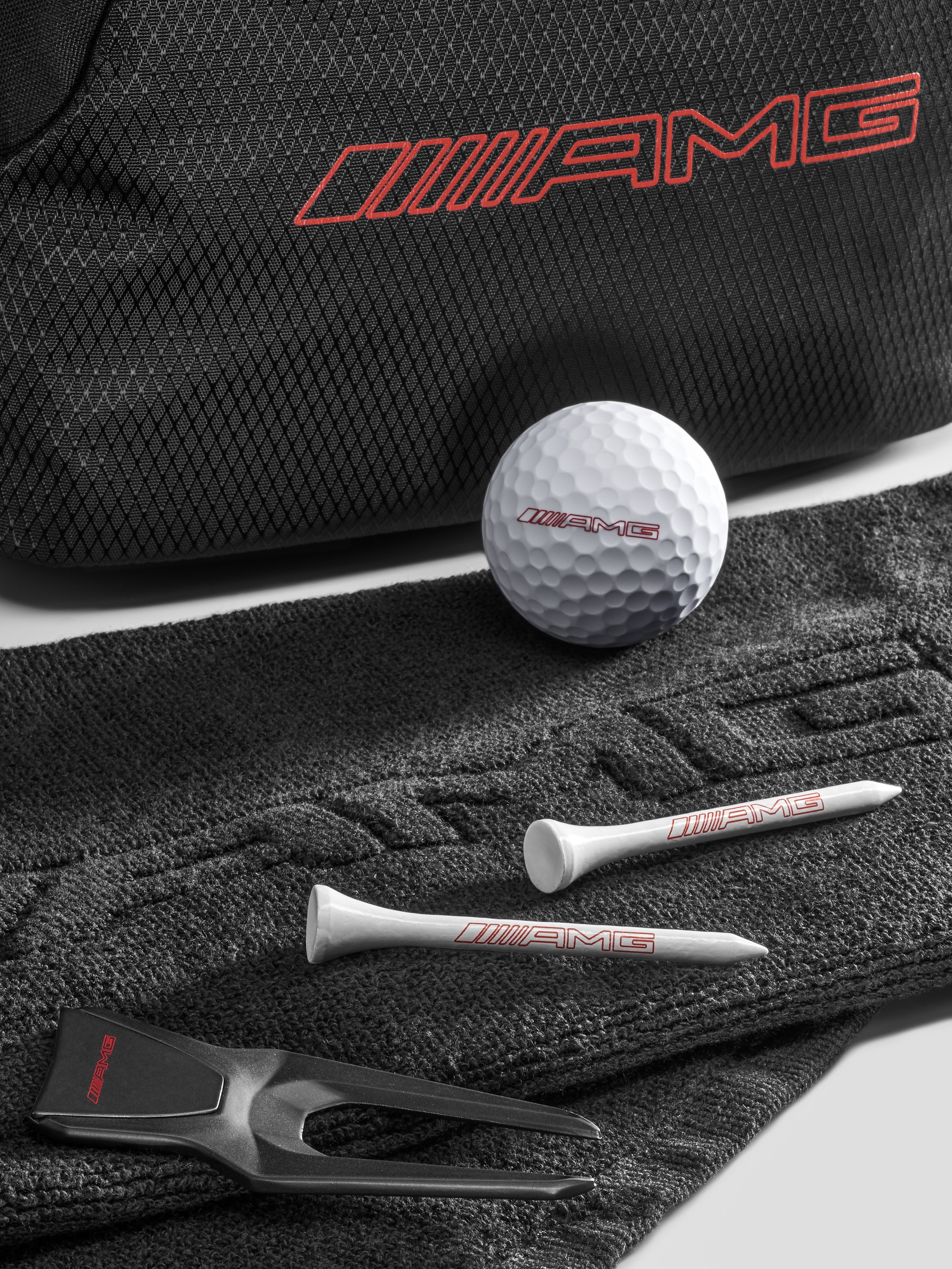 AMG golfpresentset - svart, Polyamid