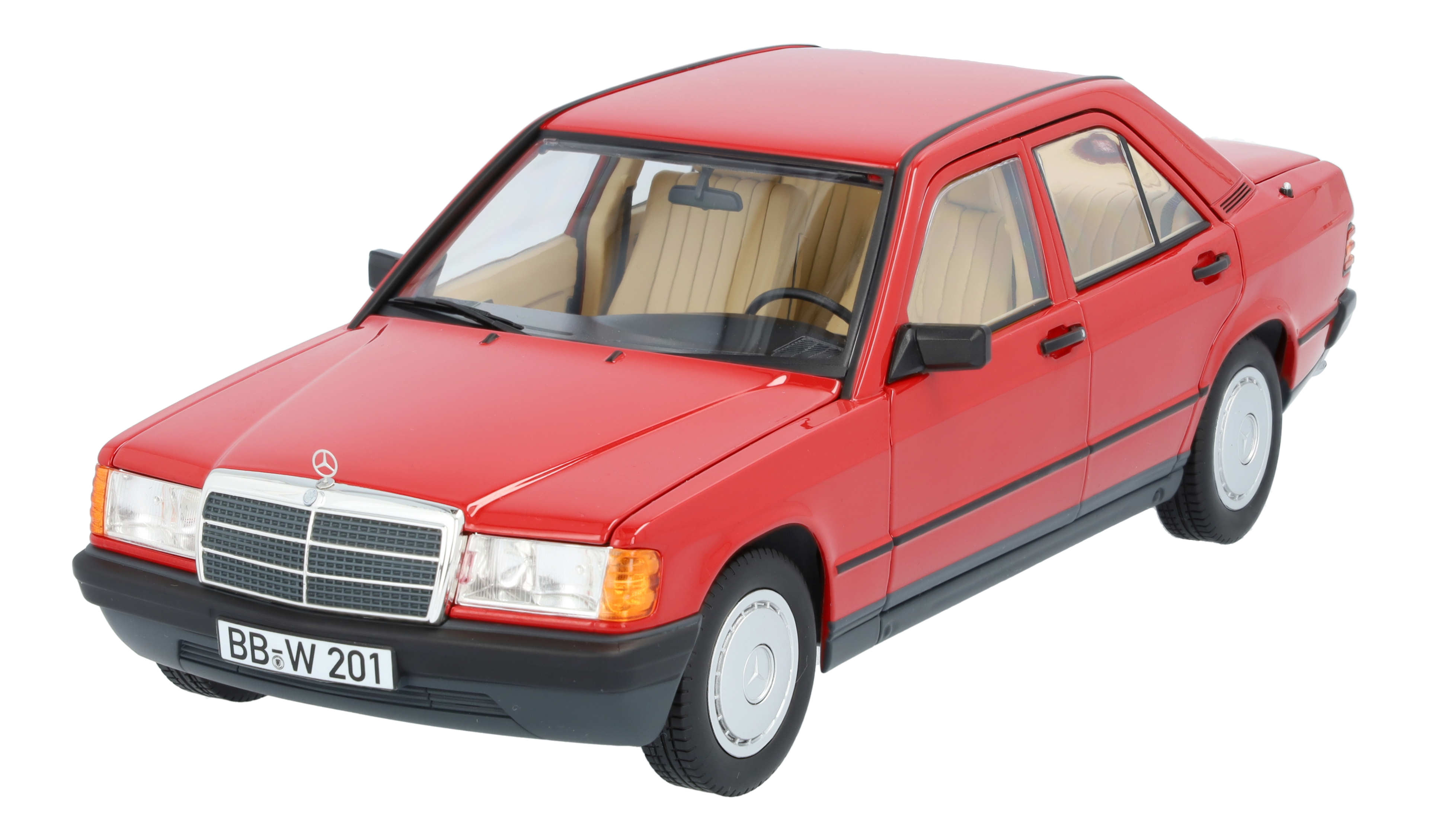 190 E W 201 (1982–1988) - röd, Norev, 1:18