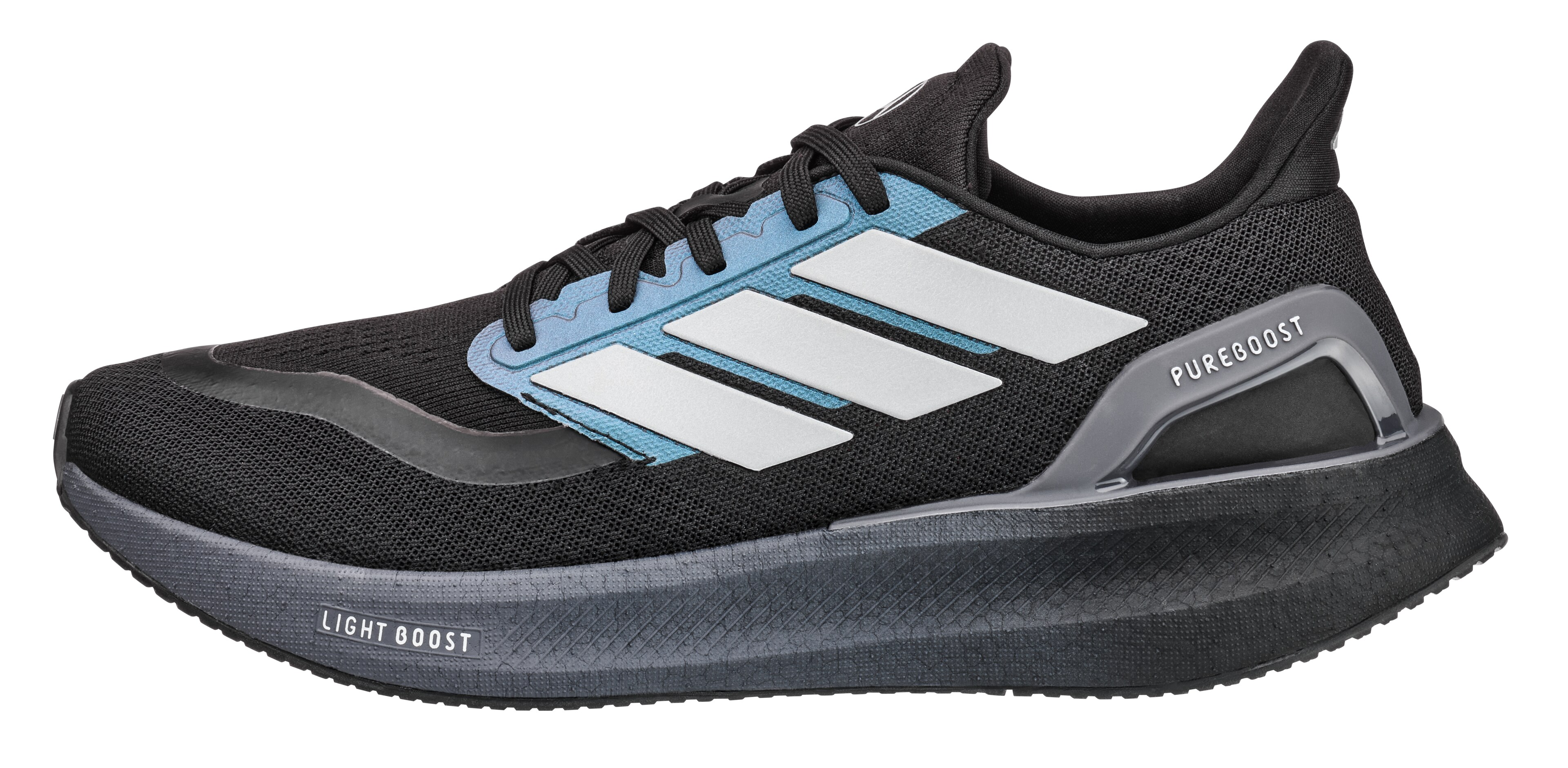 Löparskor, Pureboost 5 - svart / mörkgrå, 6,5, adidas