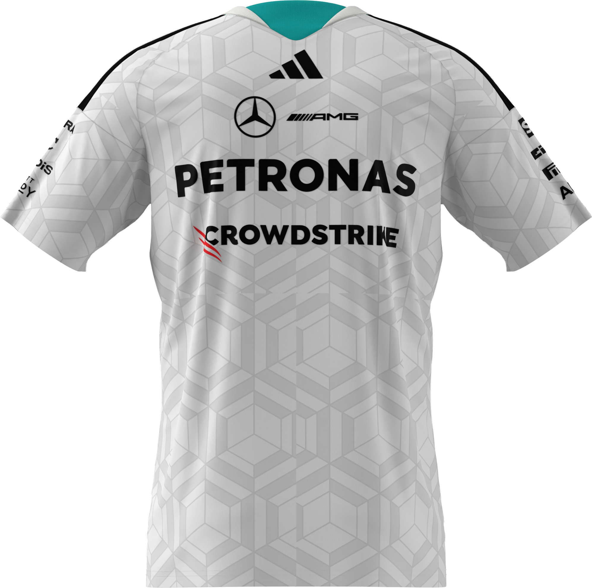 T-shirt herrar, Förare, Mercedes-AMG F1 - vit, S