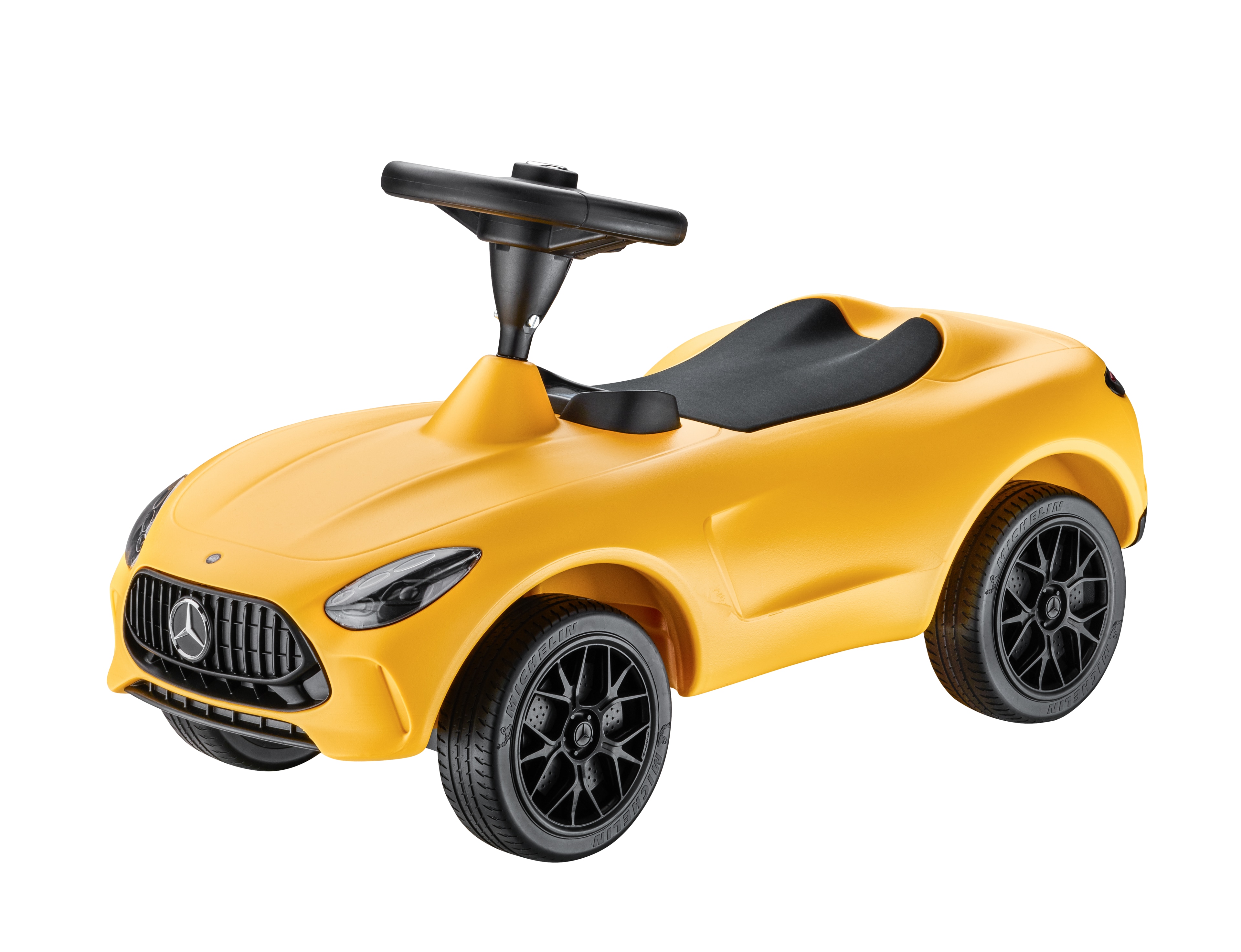 Gåbil Bobby-AMG GT - solgul, BIG