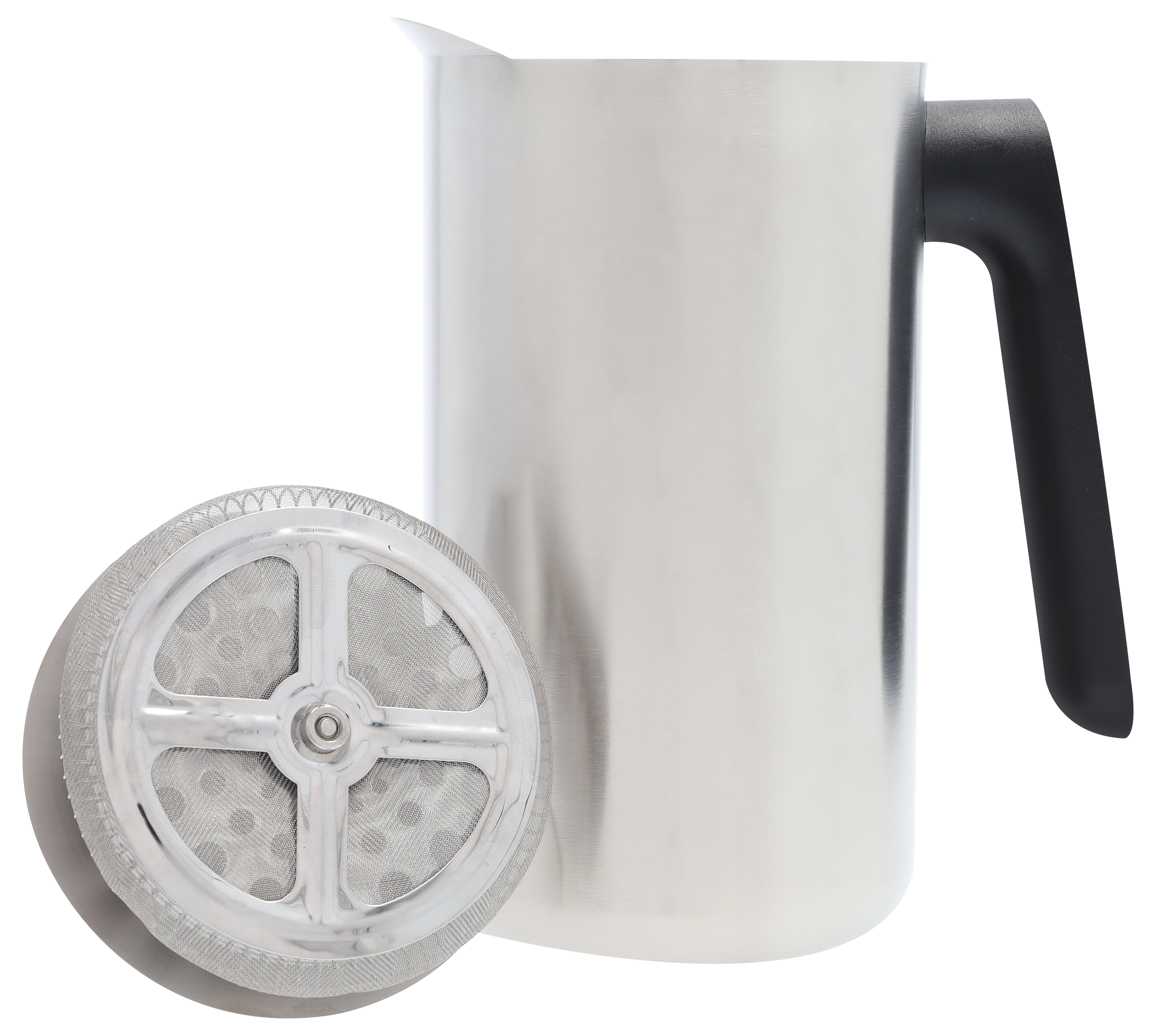 Tryckstämplingskanna - Rostfritt stål / Plast, 1000 ml, eva solo