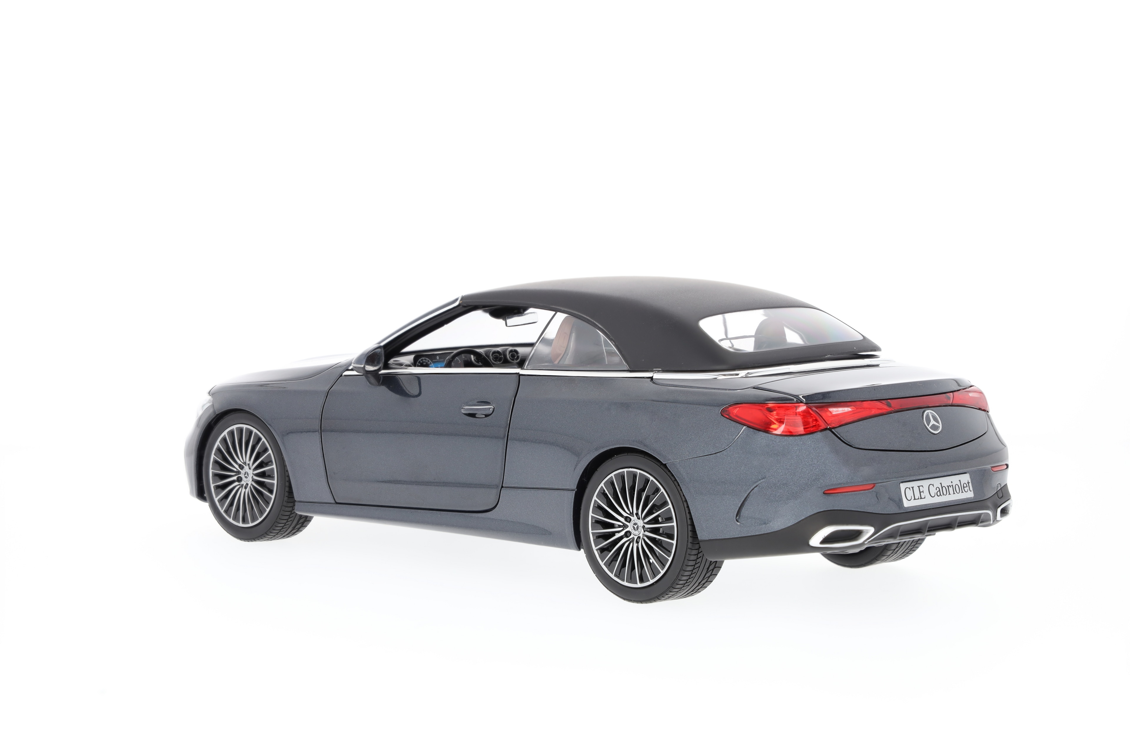 CLE Cabriolet, AMG Line, A236 - grafitgrå, Norev, 1:18