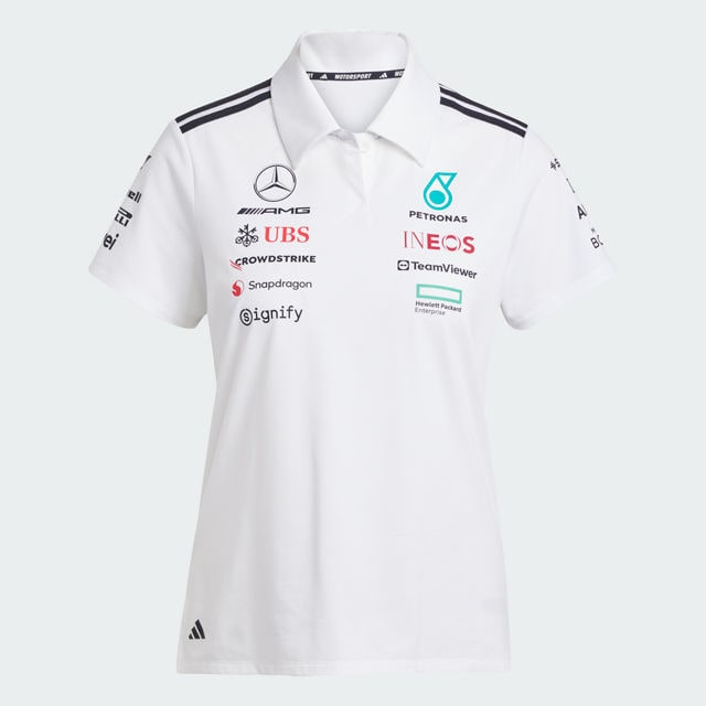 Pikétröja dam, Team, Mercedes-AMG F1 - vit, XXS