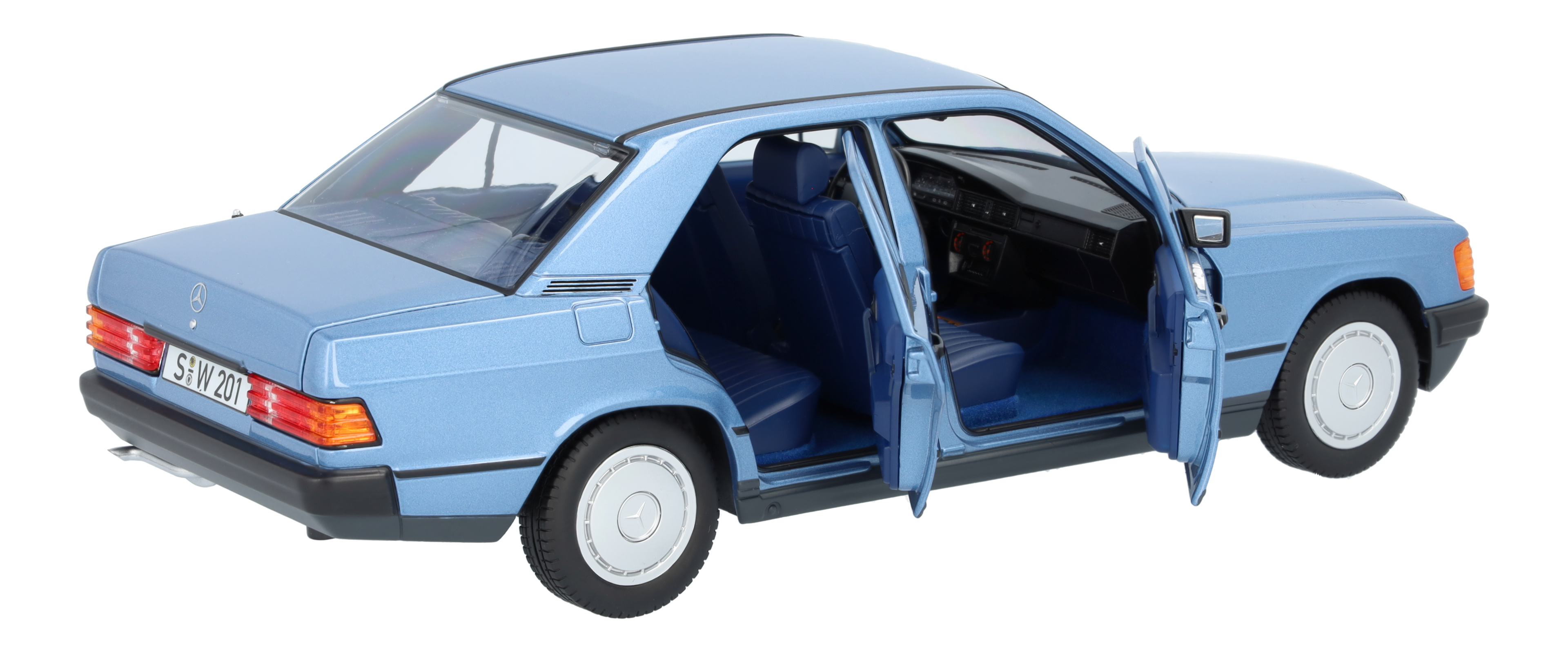 190 E W 201 (1982–1988) - horisontblå, Norev, 1:18