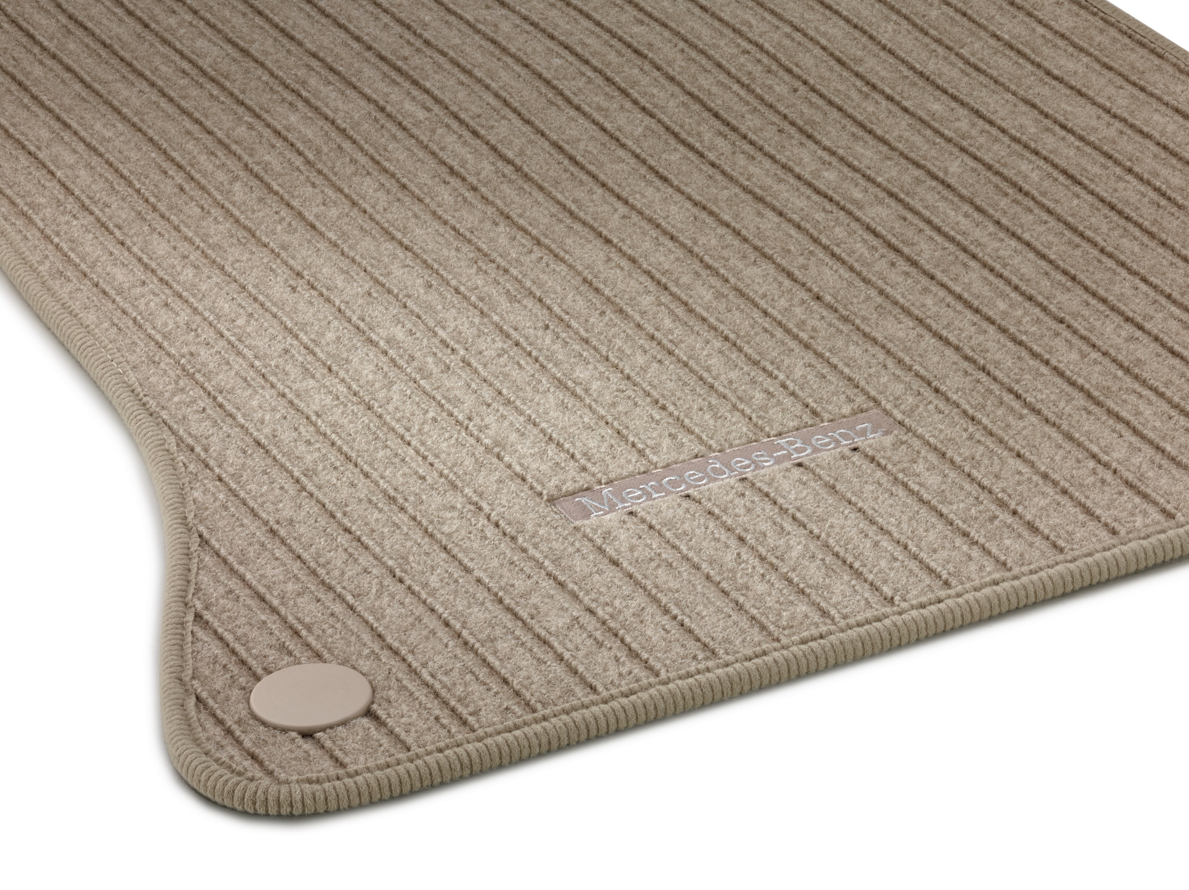 Nålfiltsmattor CLASSIC, Set, 4-delat - Vänsterstyrda bilar, sidenbeige
