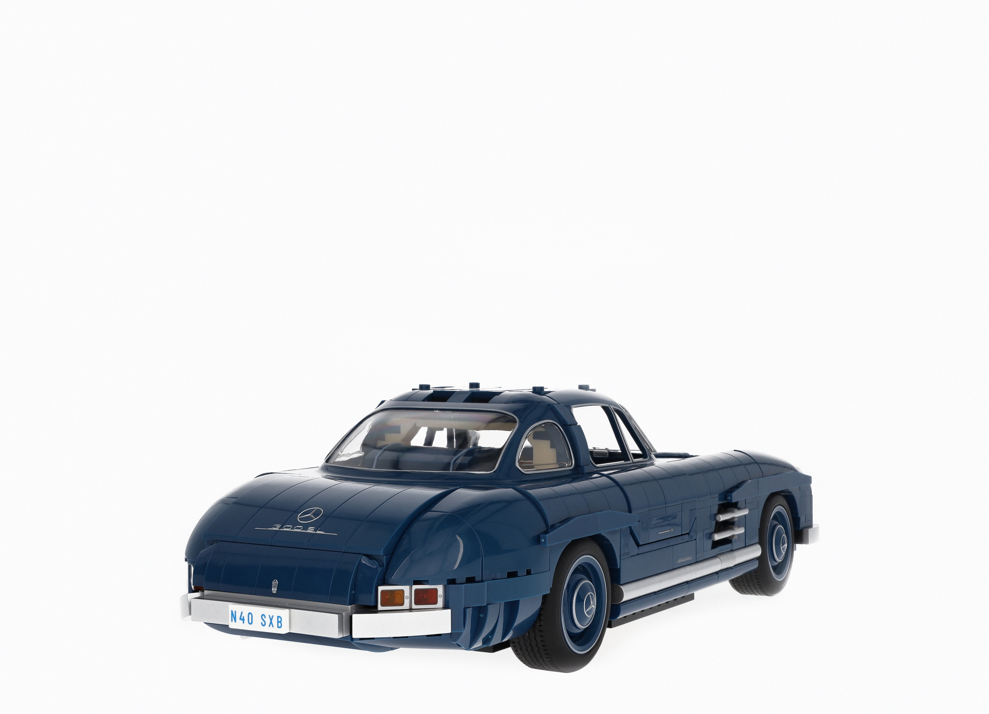 300 SL W 198 (1954–1957), Klämkomponentmodell - blå, Mattel, 1:12