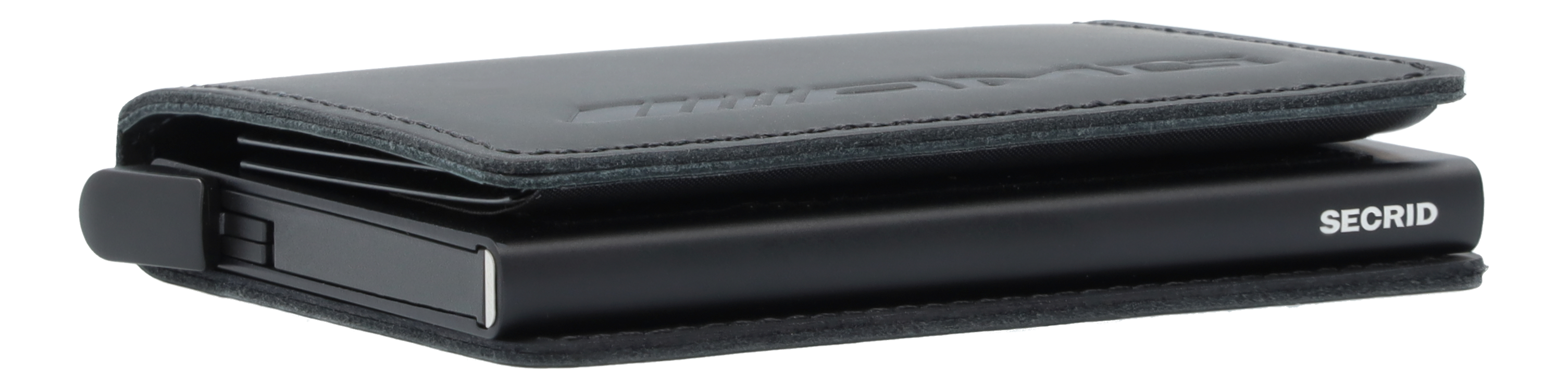 AMG Slimwallet - svart, Nötskinn
