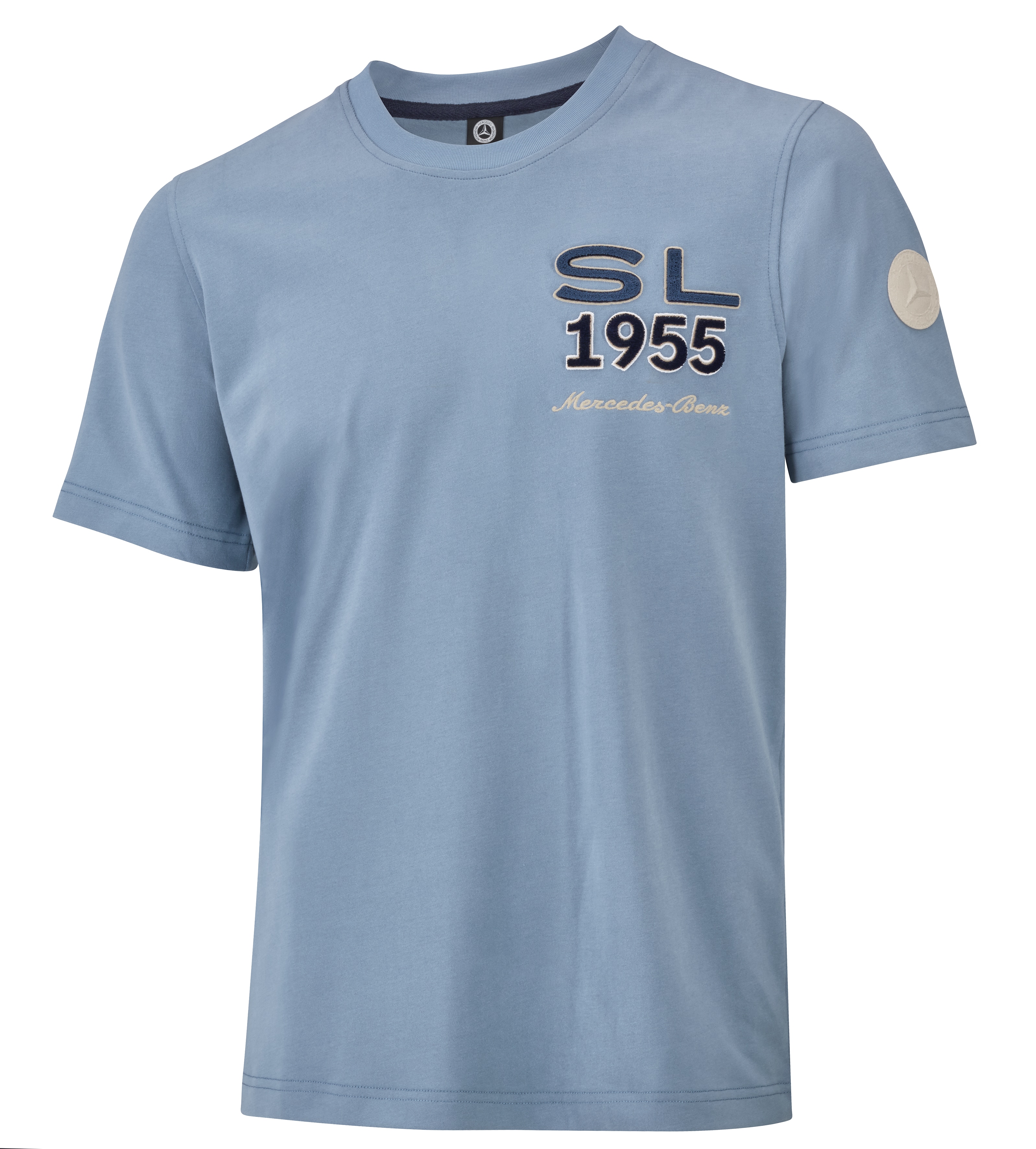 T-shirt unisex - vintageblå, S