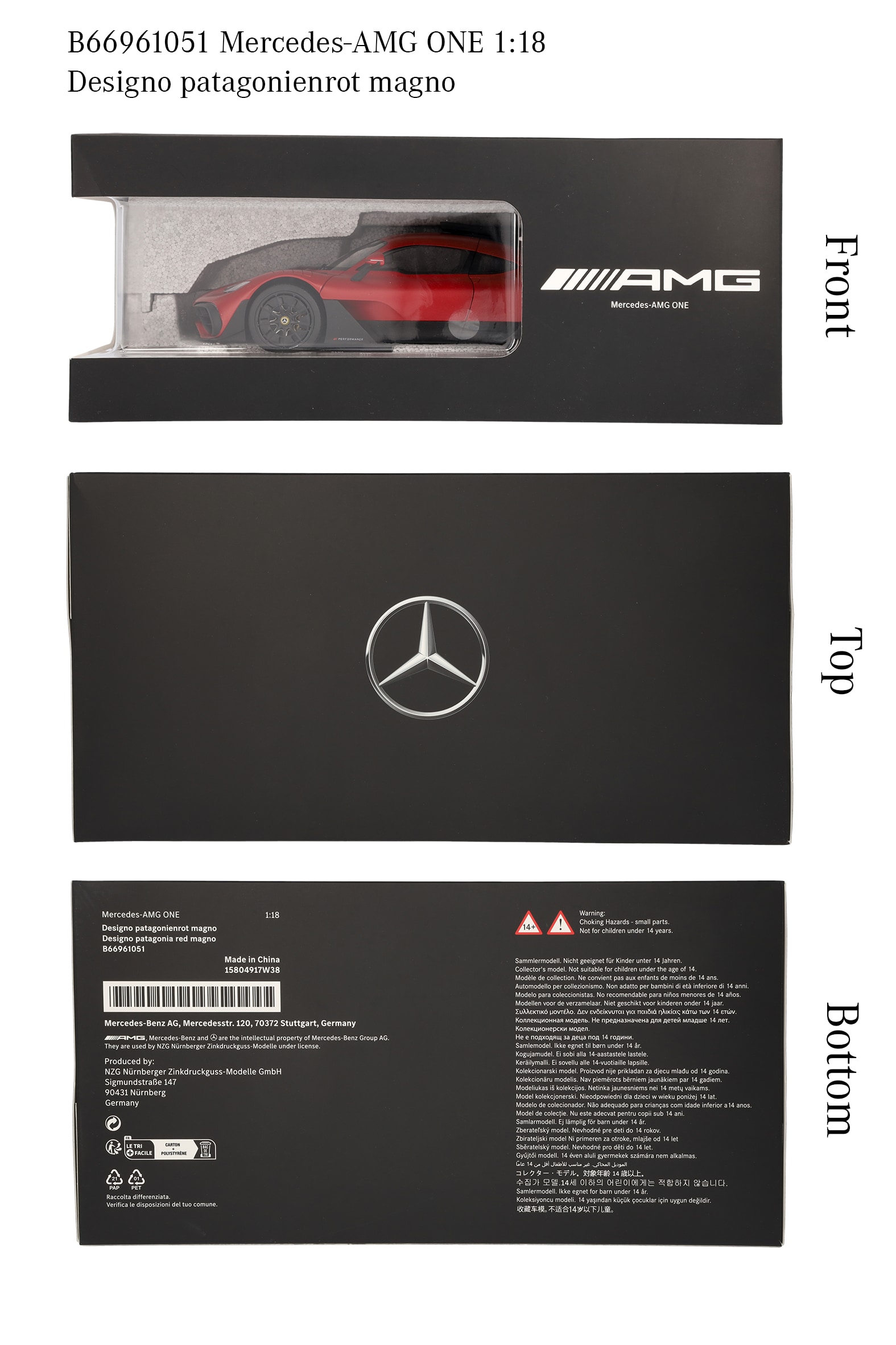 Mercedes-AMG ONE, C298 - designo patagonienröd magno, NZG, 1:18