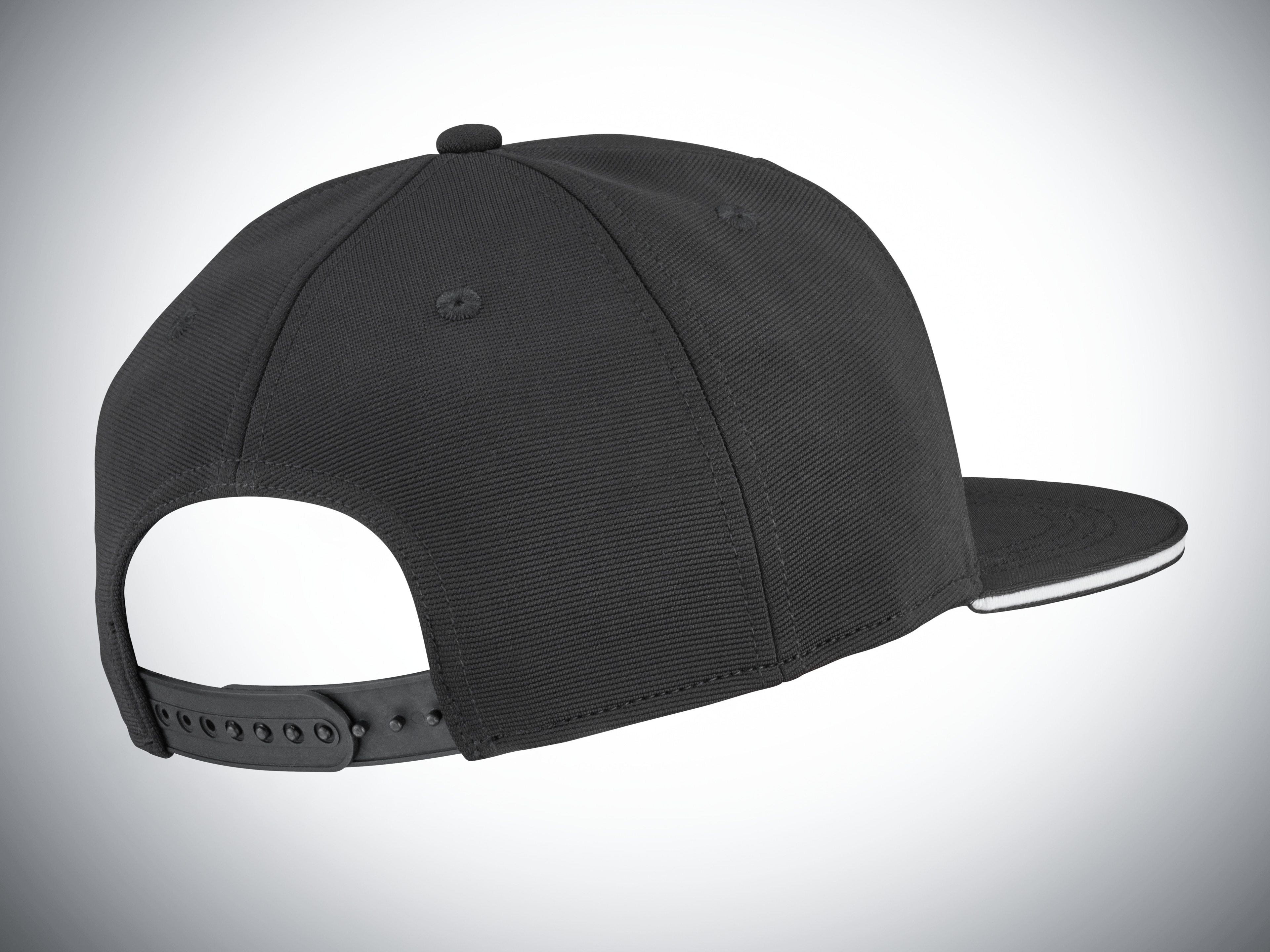 AMG flat brim-keps - svart, Polyester (återvunnen)